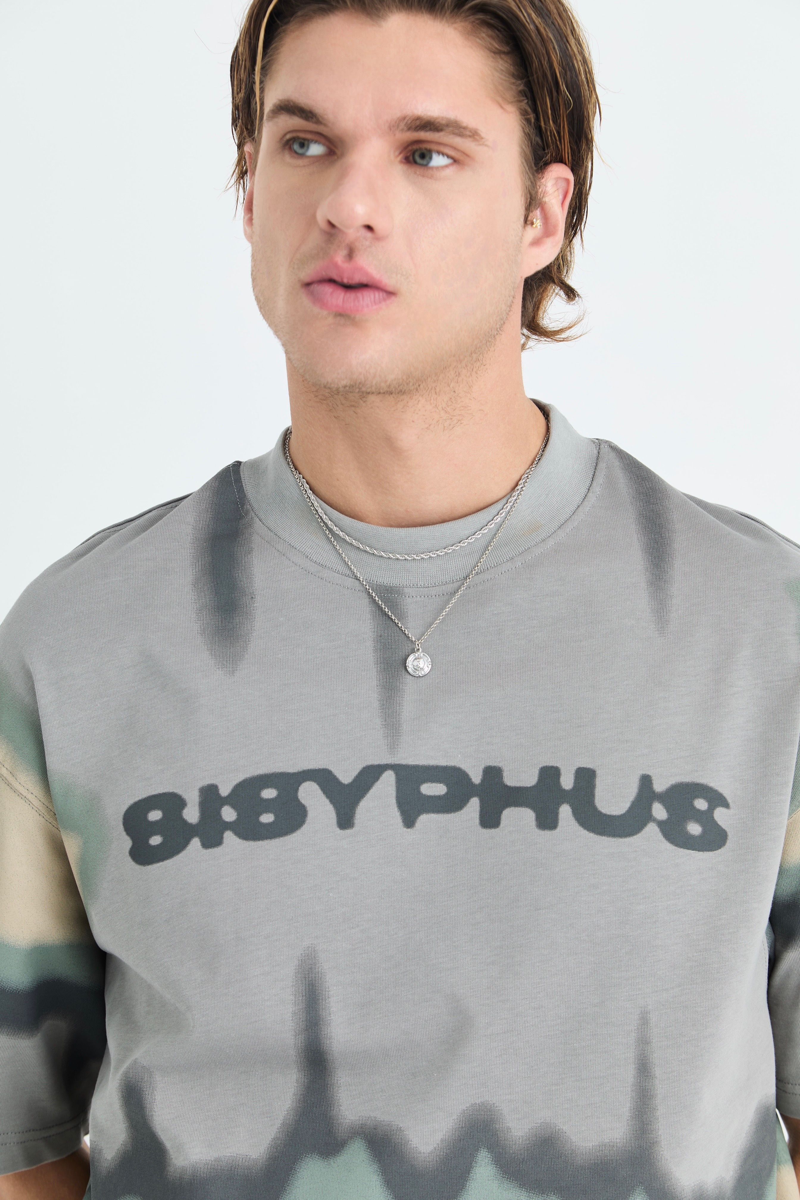 Sisyphus Oversize Tişört – %100 Pamuk - Gri