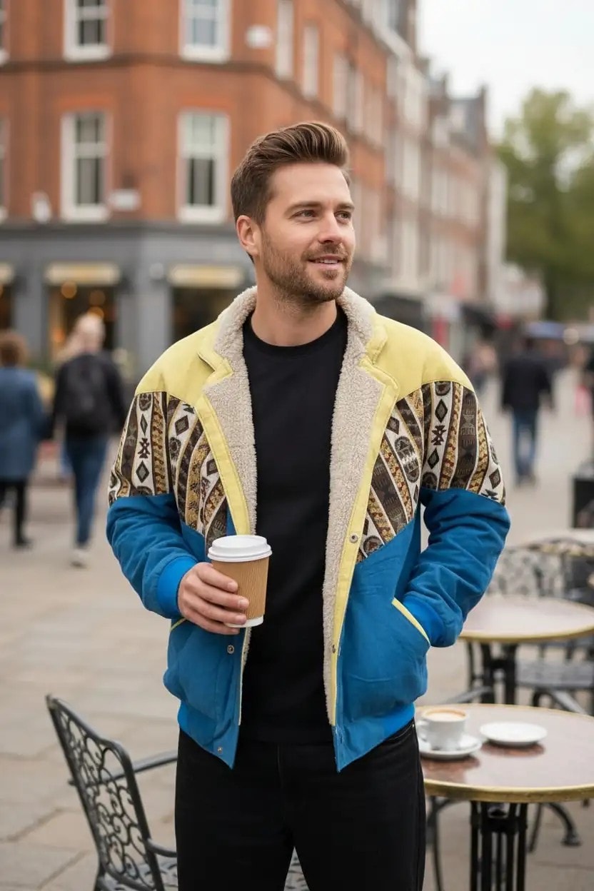 Unisex Vintage Pattern Jacket - Product Code: 7042