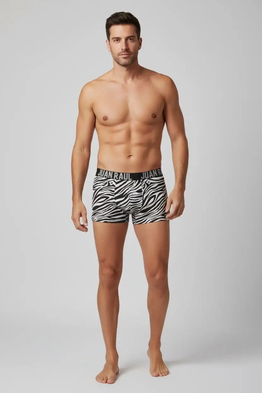 Gri Zürafa Desenli Boxer - DB262