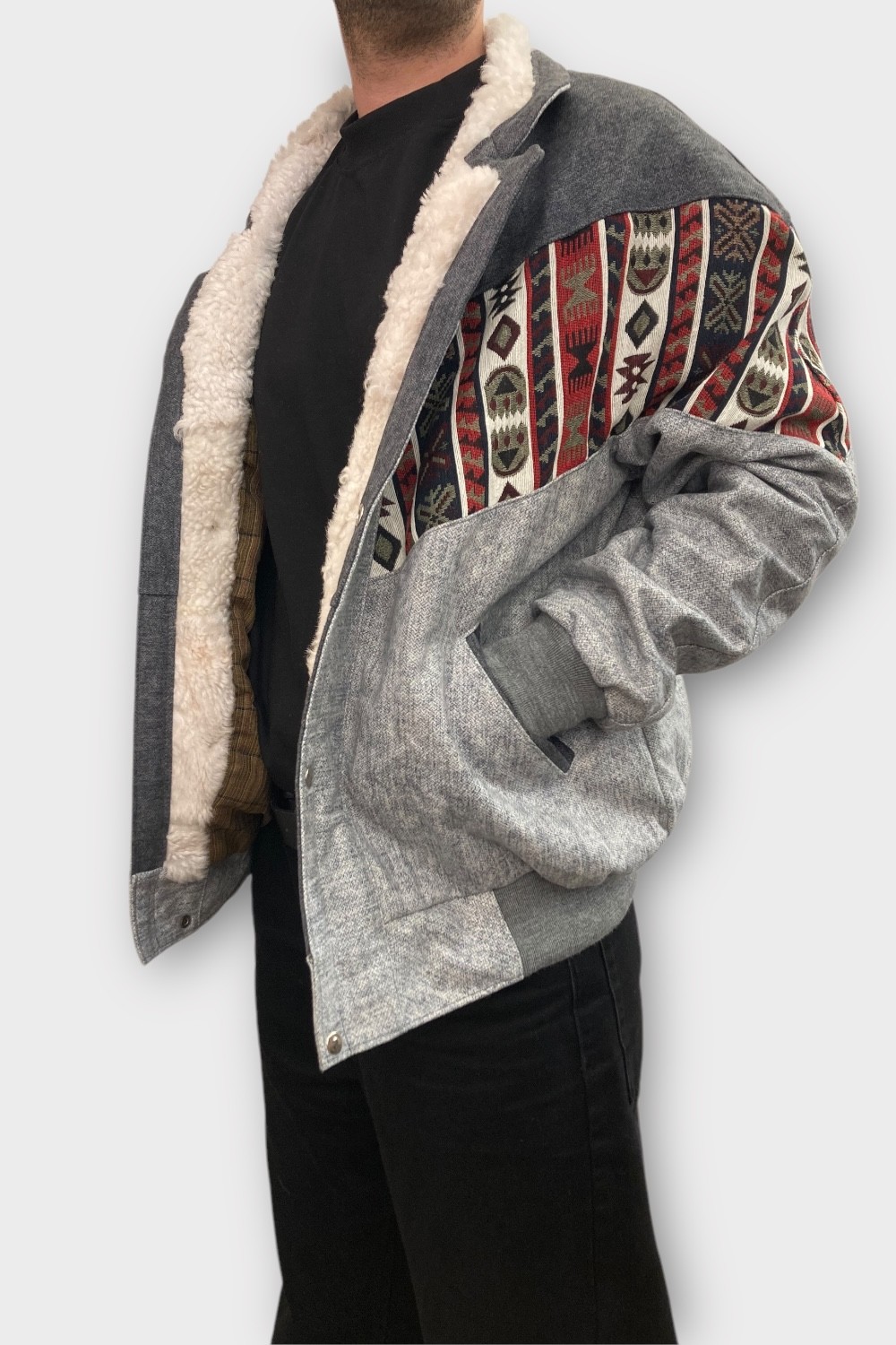 (7341) 2XLARGE BEDEN KADIN & ERKEK OVERSIZE RETRO VINTAGE CEKET
