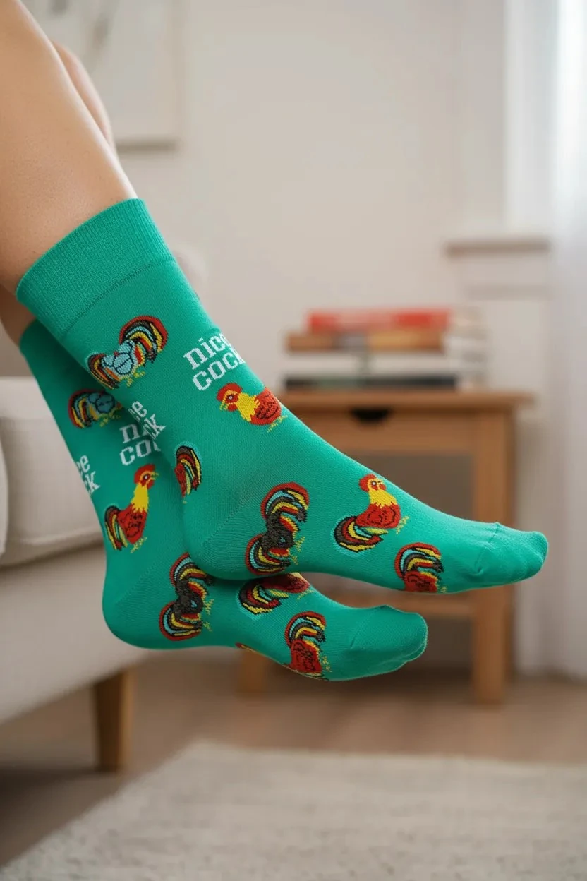 Nice Cock Desenli Çorap (36-44 Numaraya Uygun)