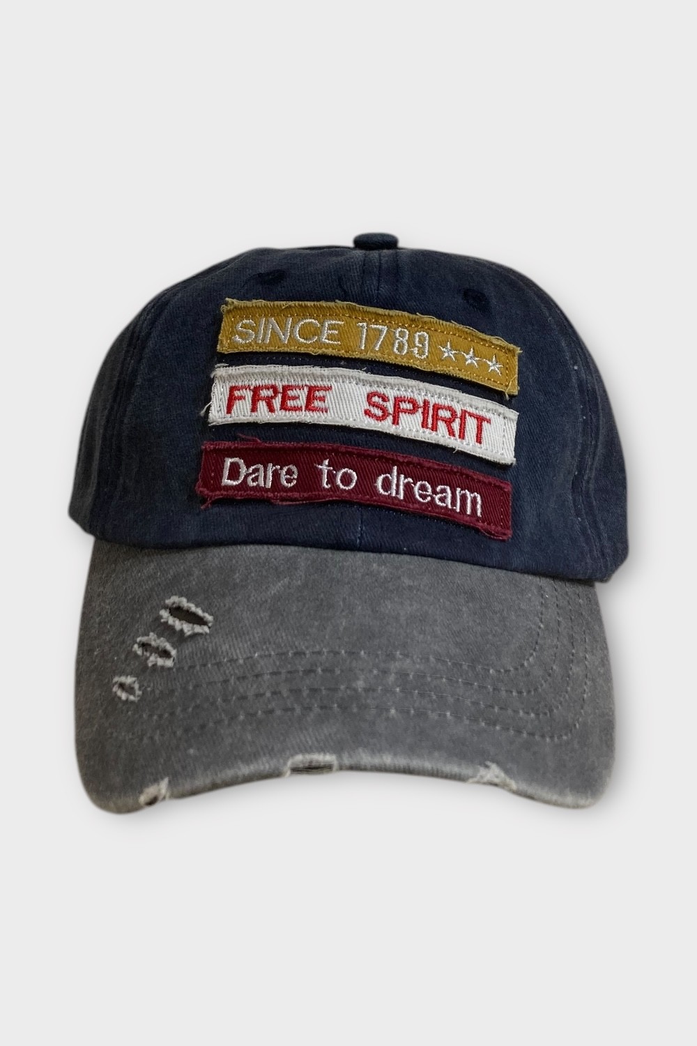 Free Spirit Şapka %100 Pamuk Ayarlanabilir Şapka – Lacivert