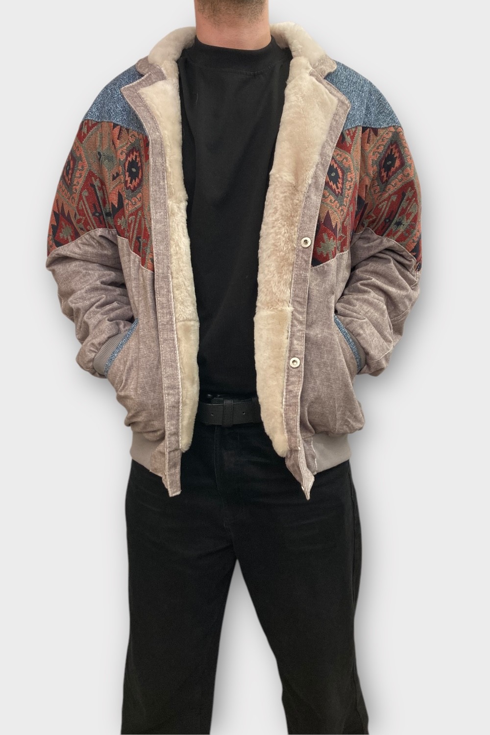 (7338) 2XLARGE BEDEN KADIN & ERKEK OVERSIZE RETRO VINTAGE CEKET