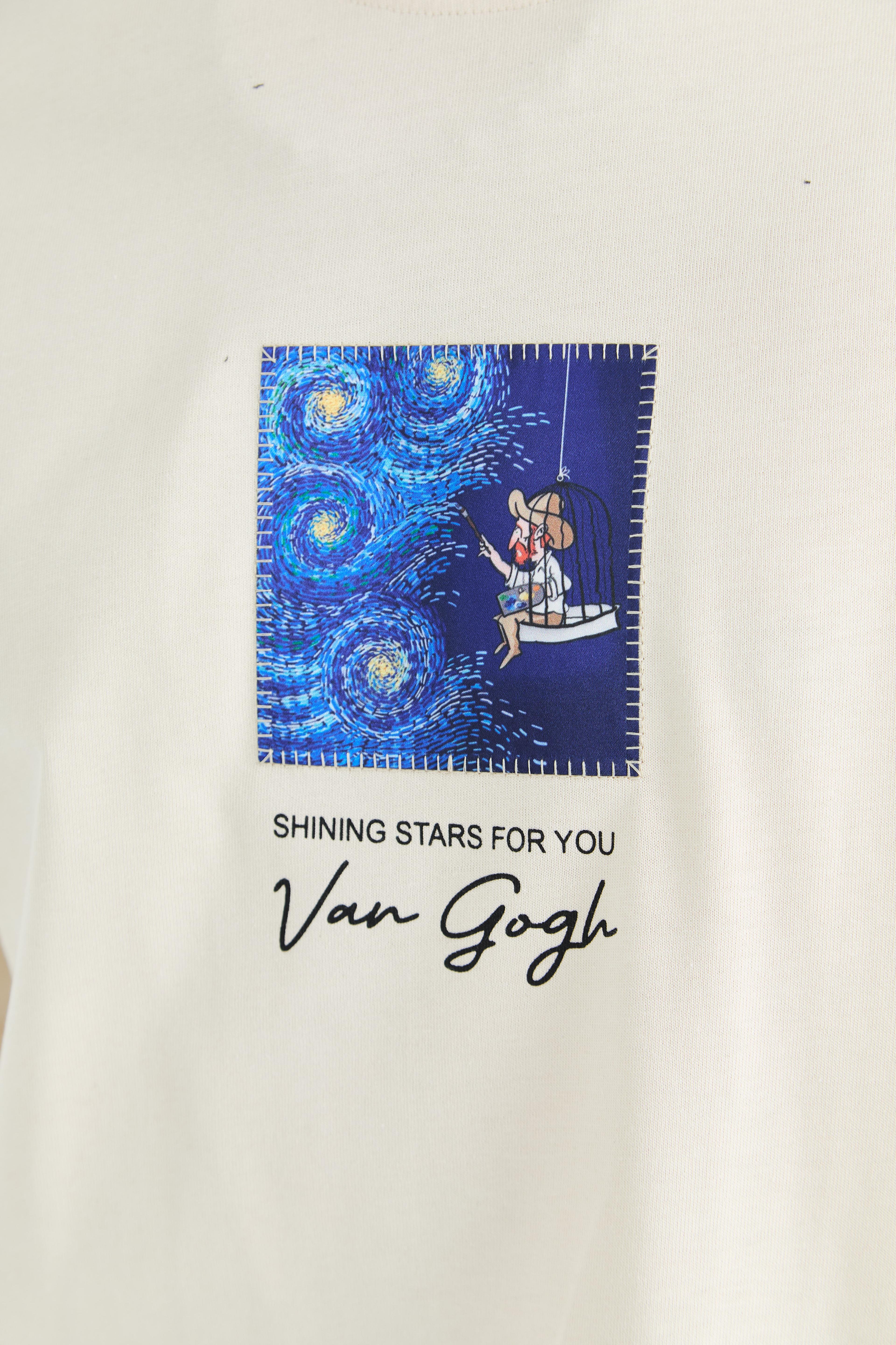 UNISEX OVERSIZE SHINING STARS FOR YOU T-SHIRT - TAŞ