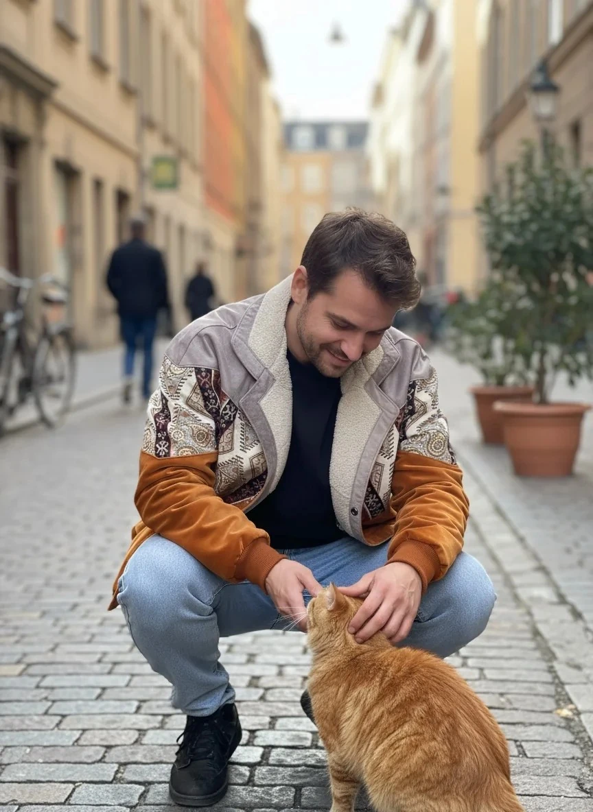 Unisex Vintage Pattern Jacket - Product Code: 7042