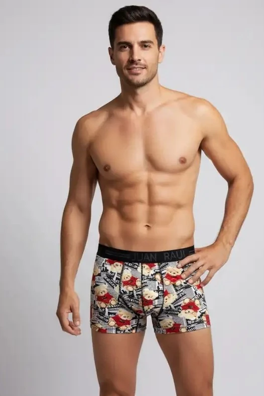 Kırmızı Kazaklı Ayıcık Desen Boxer - DB270