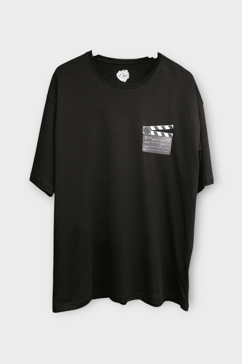 Clack Oversize Tişört - Siyah