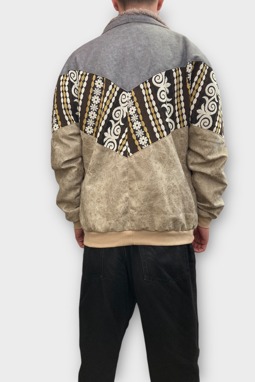 (7339) LARGE BEDEN KADIN & ERKEK OVERSIZE RETRO VINTAGE CEKET