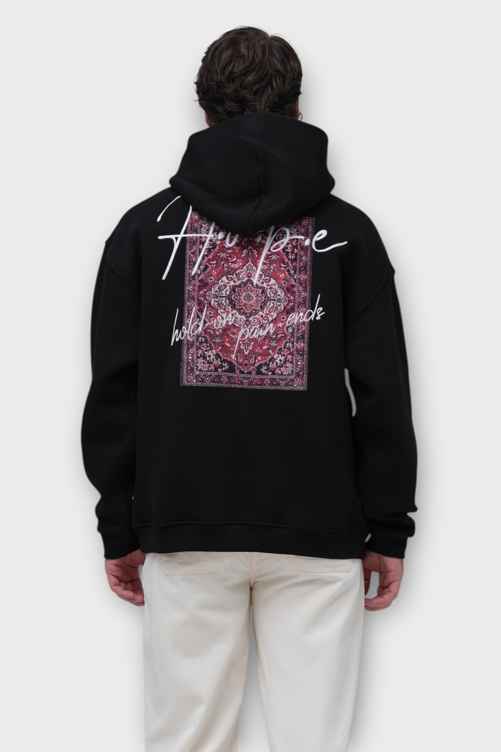 HOPE Oversize Hoodie - %100 Pamuk - Siyah