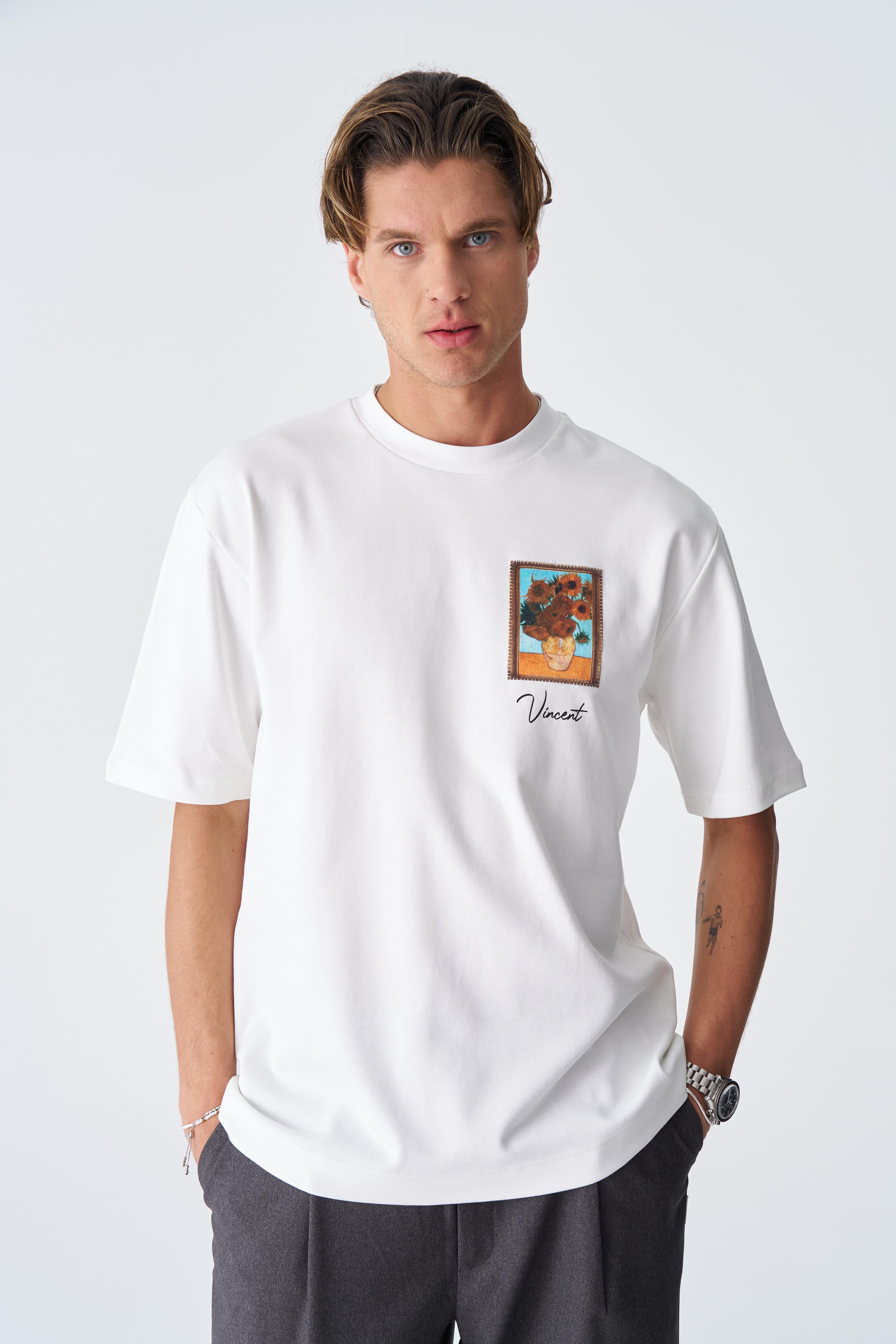 One Day Rahat Kesim T-shirt - Beyaz