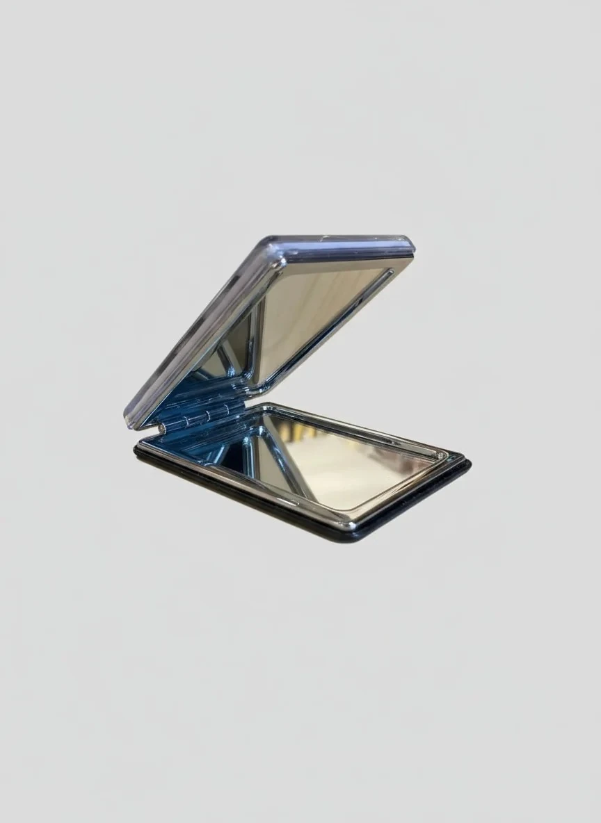 Siyah Beyaz Çizgili 6 * 8.5 cm Cep Aynası - YA150