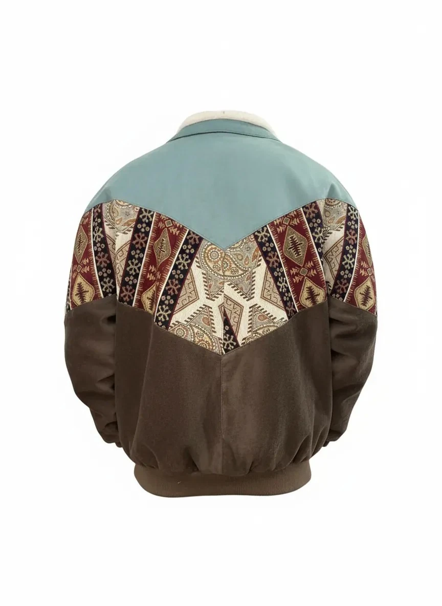 (7567) 2XLarge / 3XLarge Uyumlu Aztek Tarzı Oversize Unisex Ceket