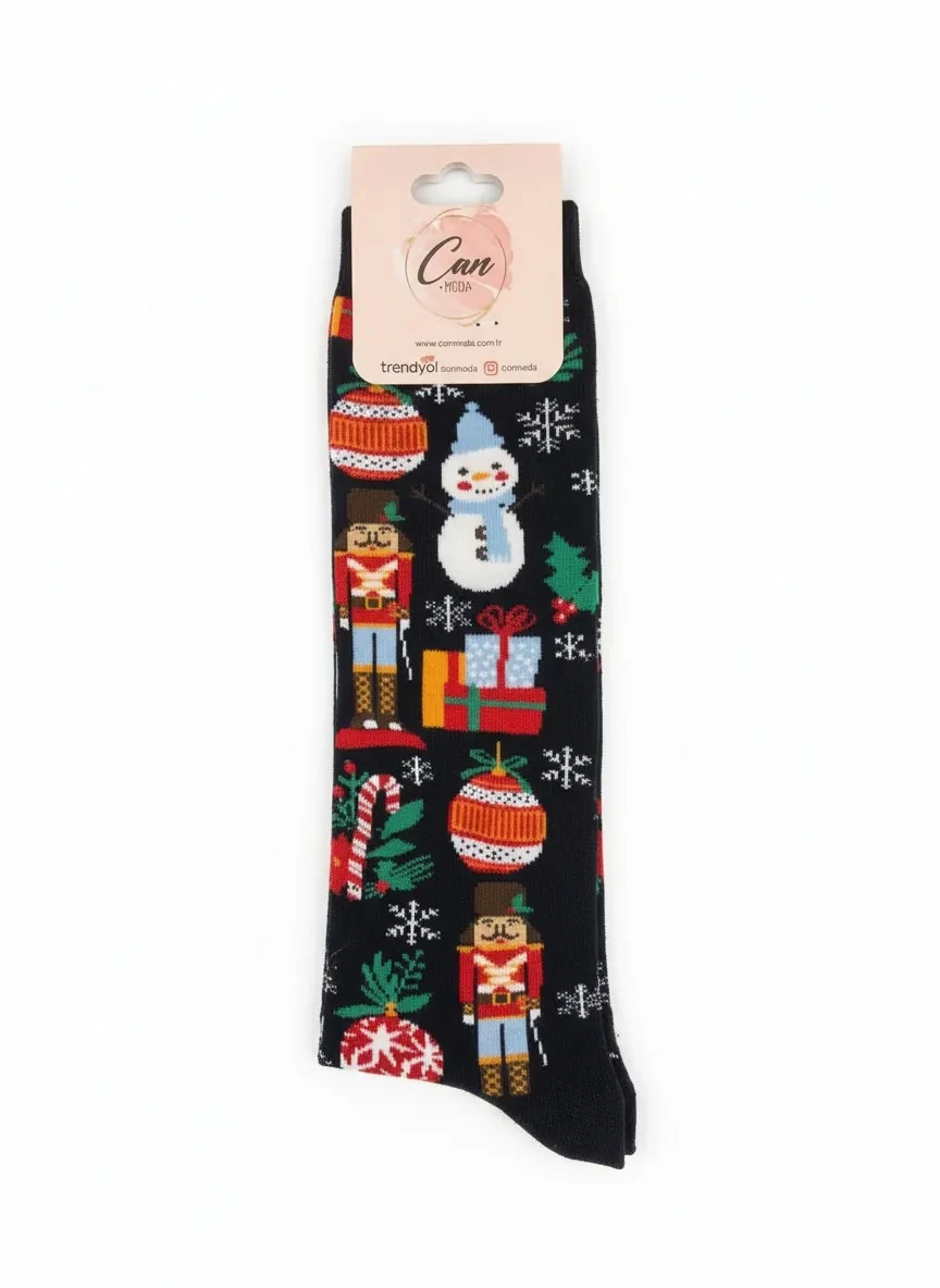  Kurşun Asker ve Kardan Adam Temalı Havlu Yılbaşı Çorabı - CM171