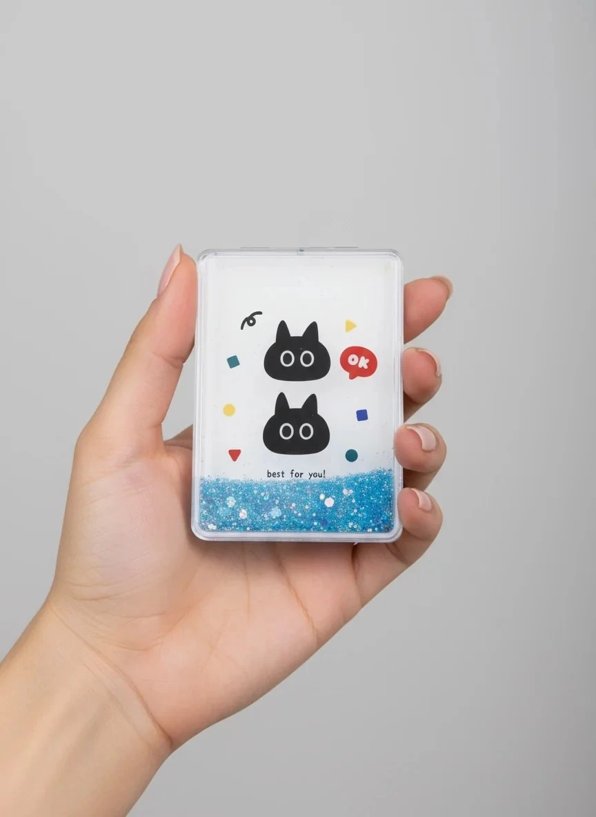 Neşeli Kediler – Parıltılı Su Dolu Ayna 6 * 8.5 cm - YA156