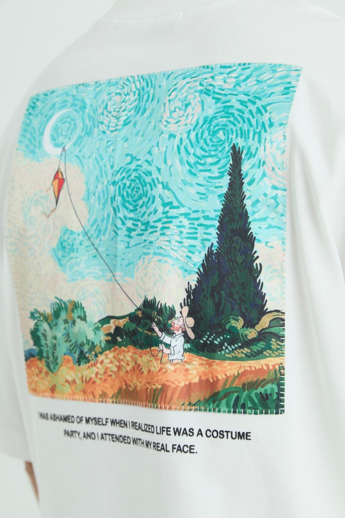 Things I Wanted to Say Oversize T-shirt - Beyaz
