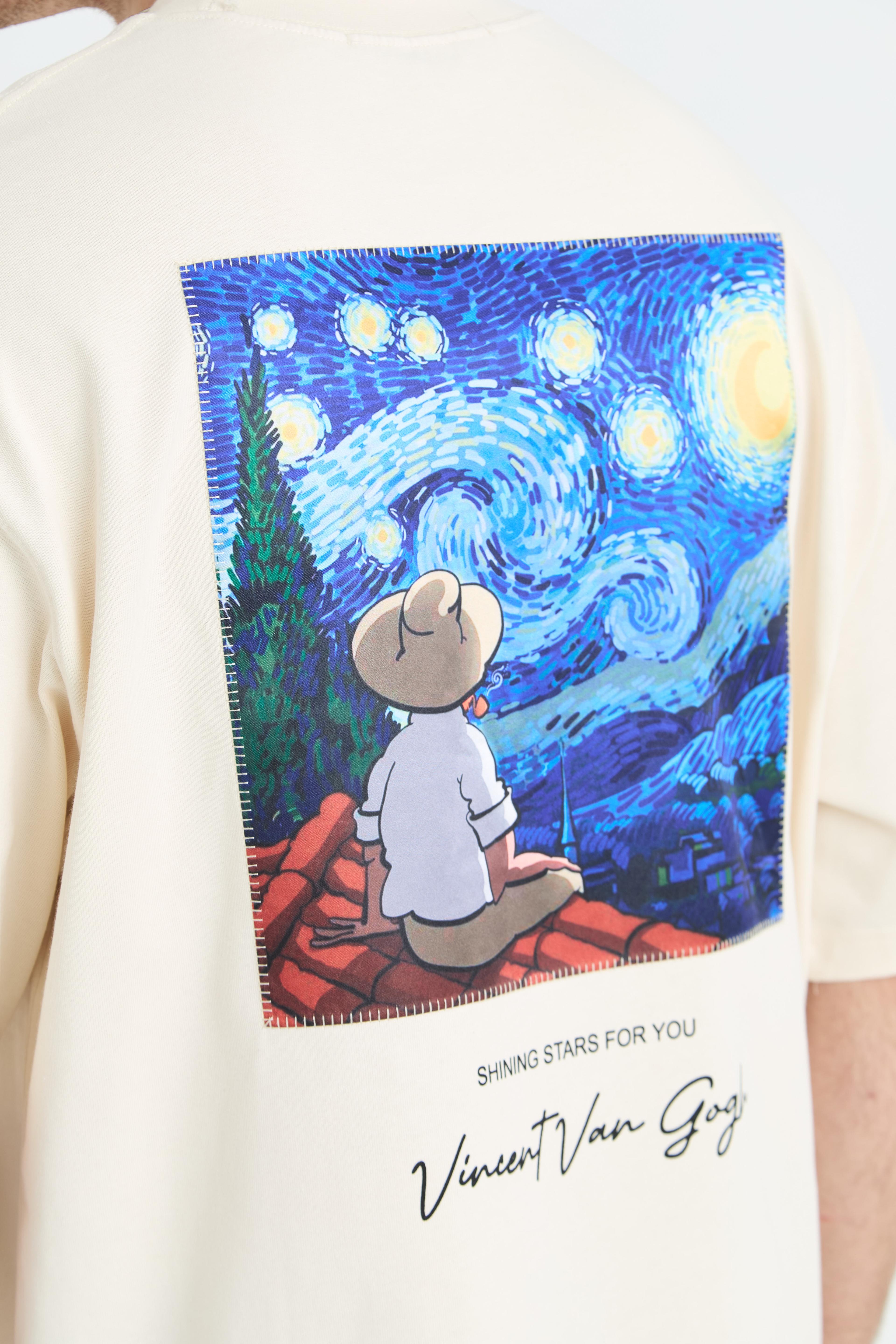 UNISEX OVERSIZE SHINING STARS FOR YOU T-SHIRT - TAŞ