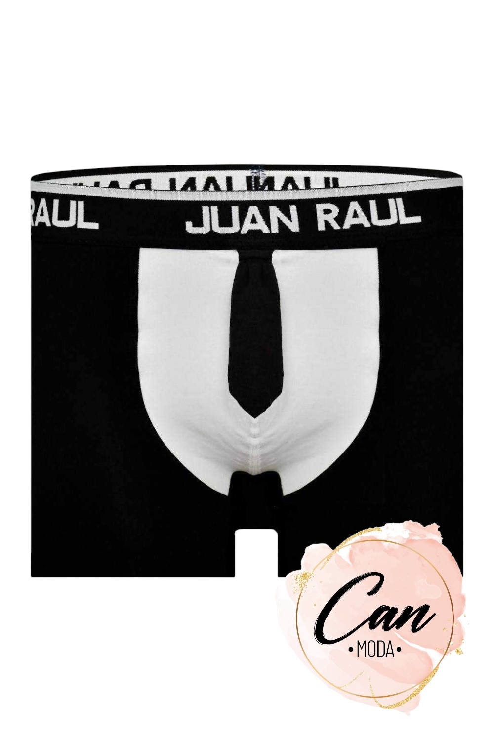 Siyah Kravat Desenli Boxer - DB266