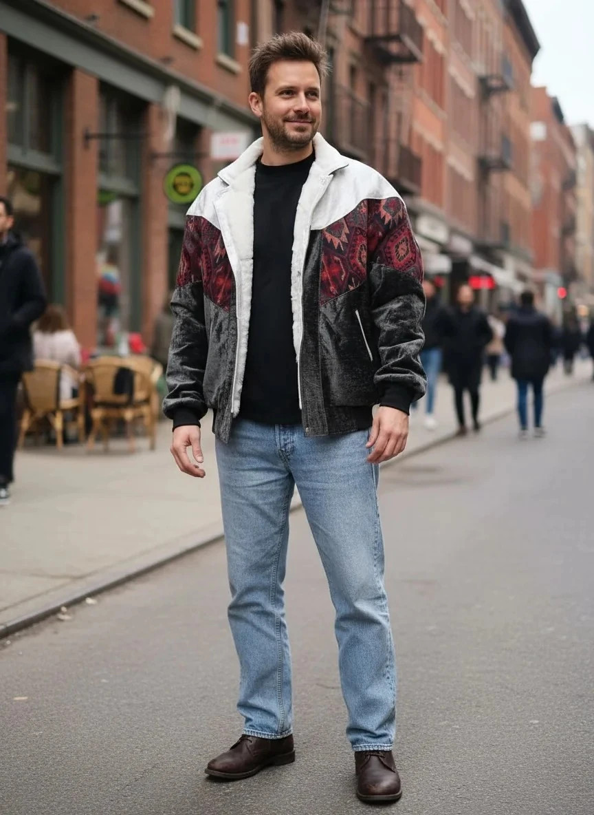 Unisex Vintage Pattern Jacket - Product Code: 7042