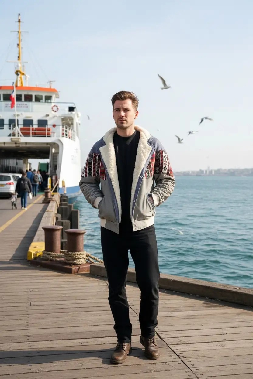 Unisex Vintage Pattern Jacket - Product Code: 7042