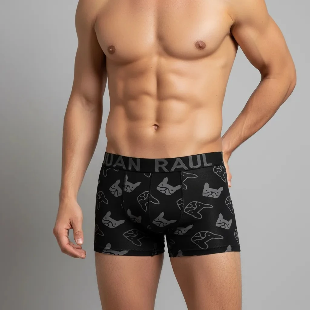 Gölge Köpek Desenli Boxer - DB277