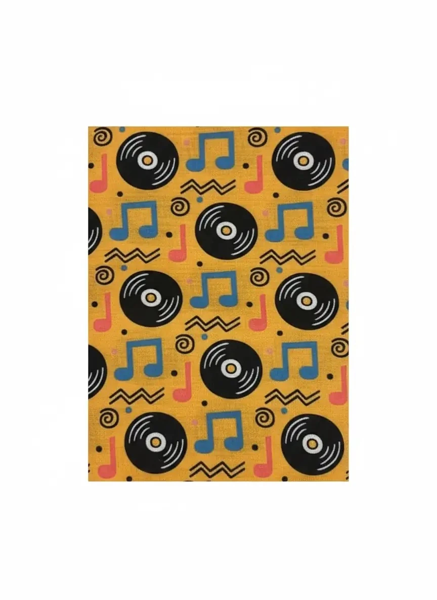 Müzik Temalı Buff Nota ve Plak - 25x47 cm - BF210