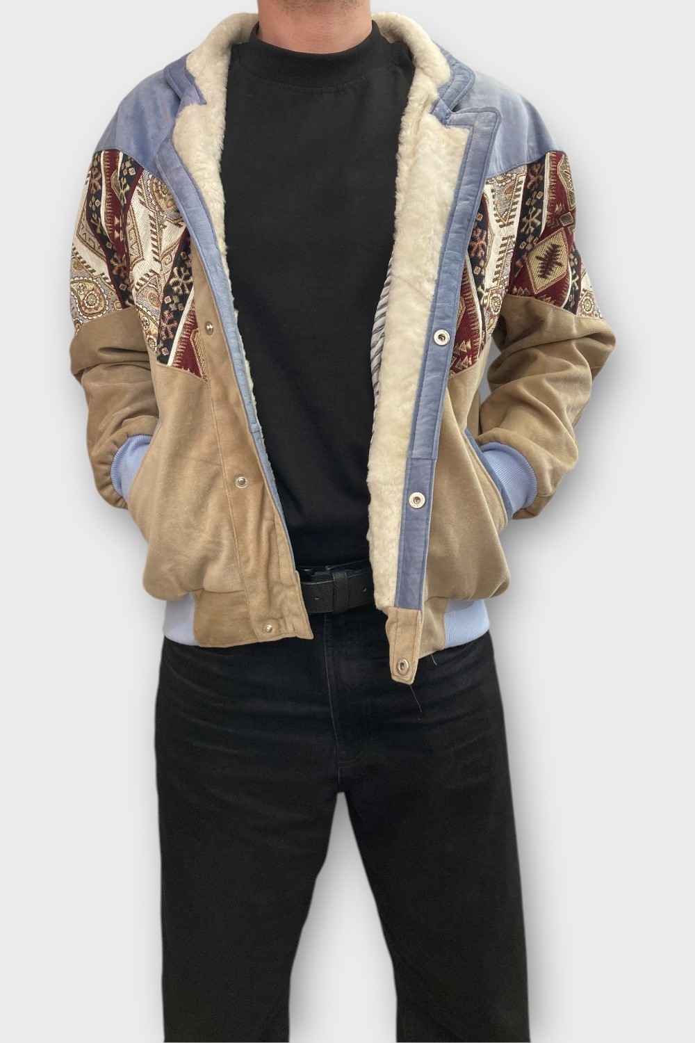 (7330) MEDIUM BEDEN KADIN & ERKEK OVERSIZE RETRO VINTAGE CEKET