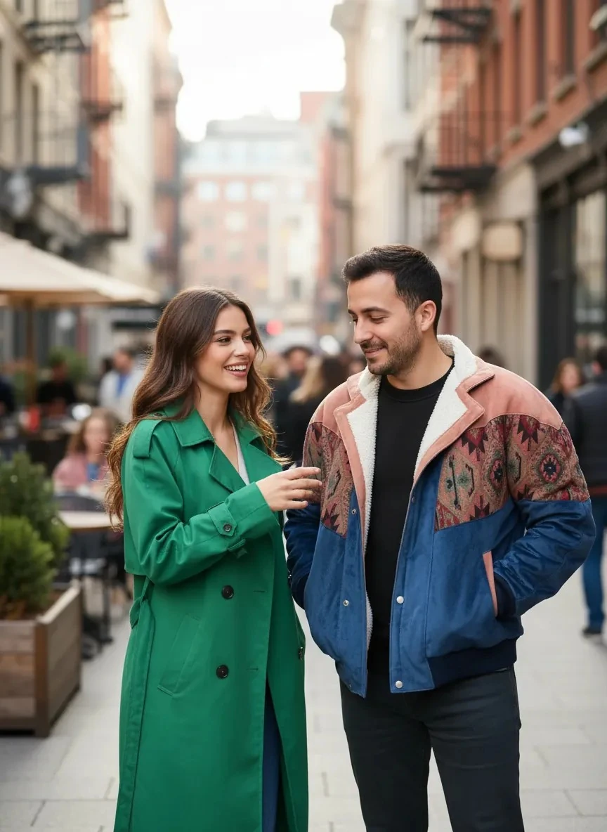 (7674) 2XLarge / 3XLarge Uyumlu Aztek Tarzı Oversize Unisex Ceket