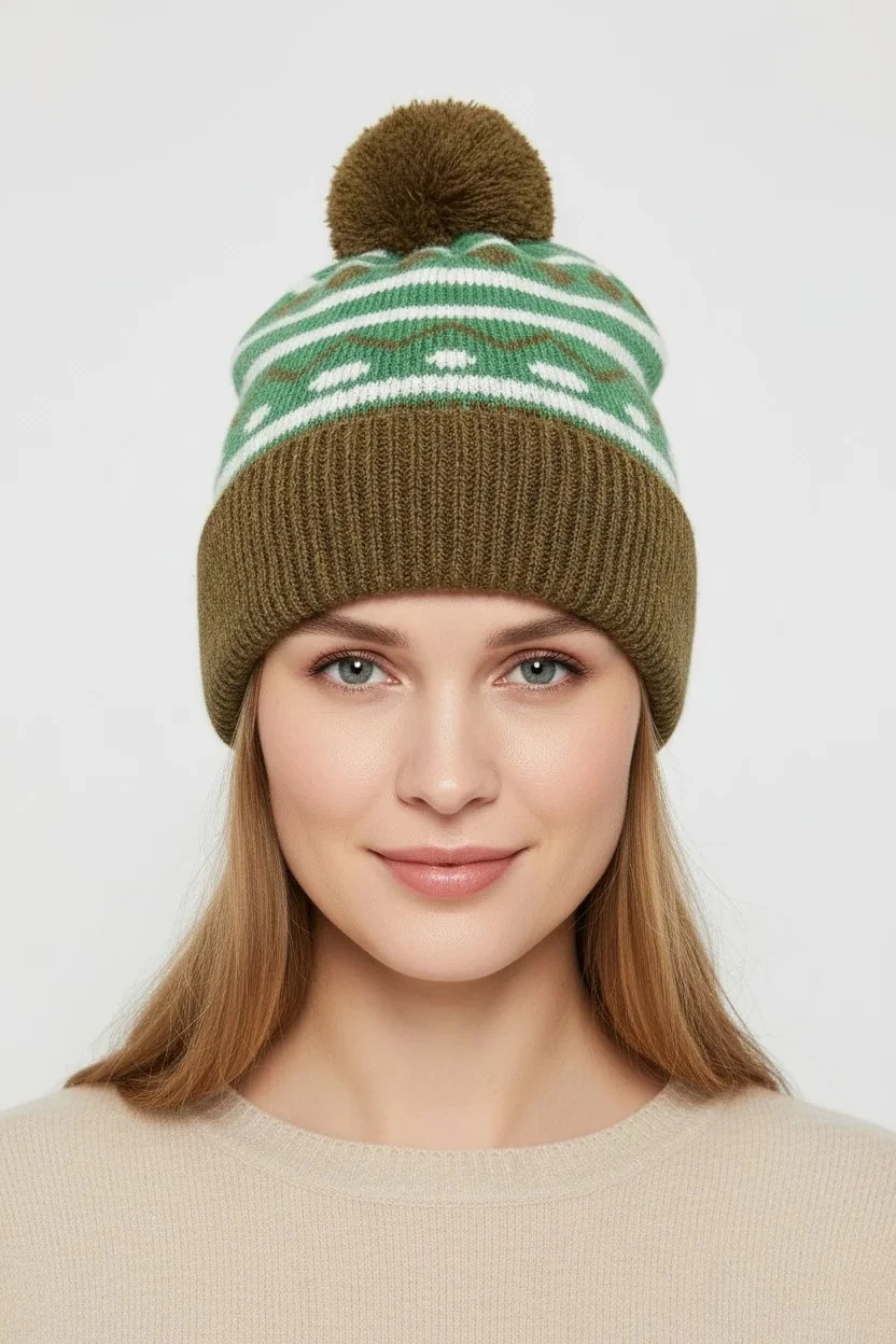 ÖRGÜ BERE FO 2747 - KHAKI