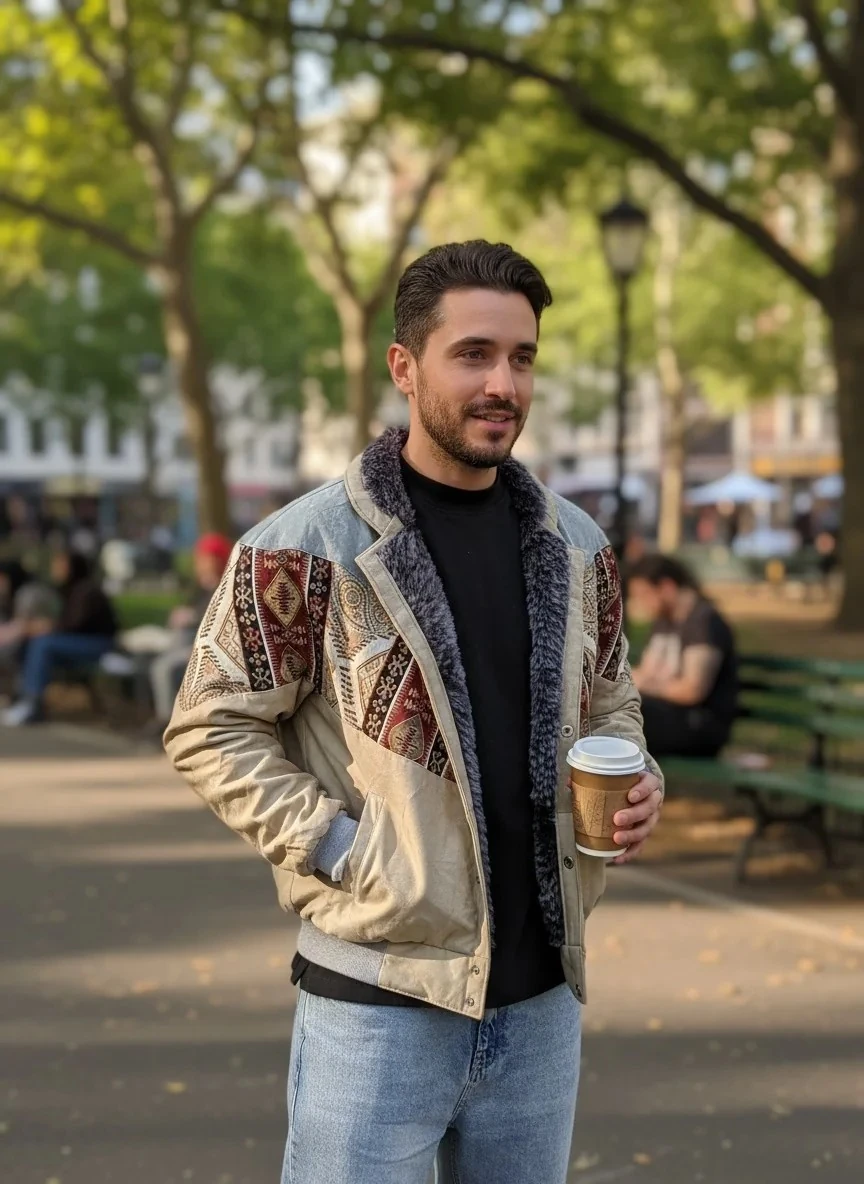 Unisex Vintage Pattern Jacket - Product Code: 7042