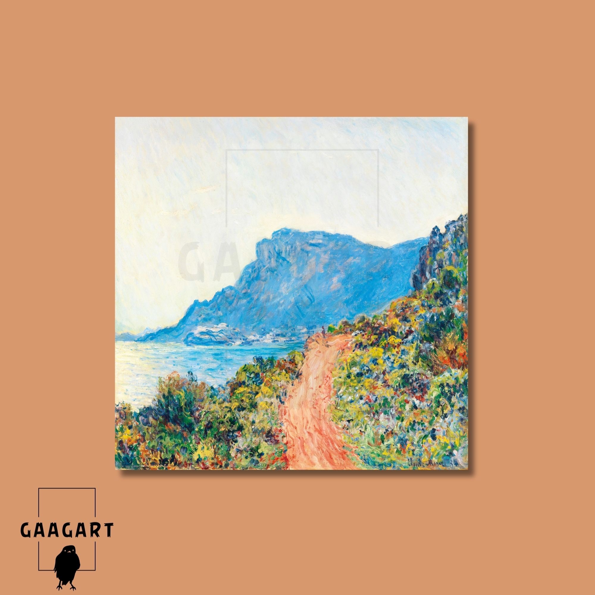 Kare Kanvas Ünlü Eserler Claude Monet Monacco