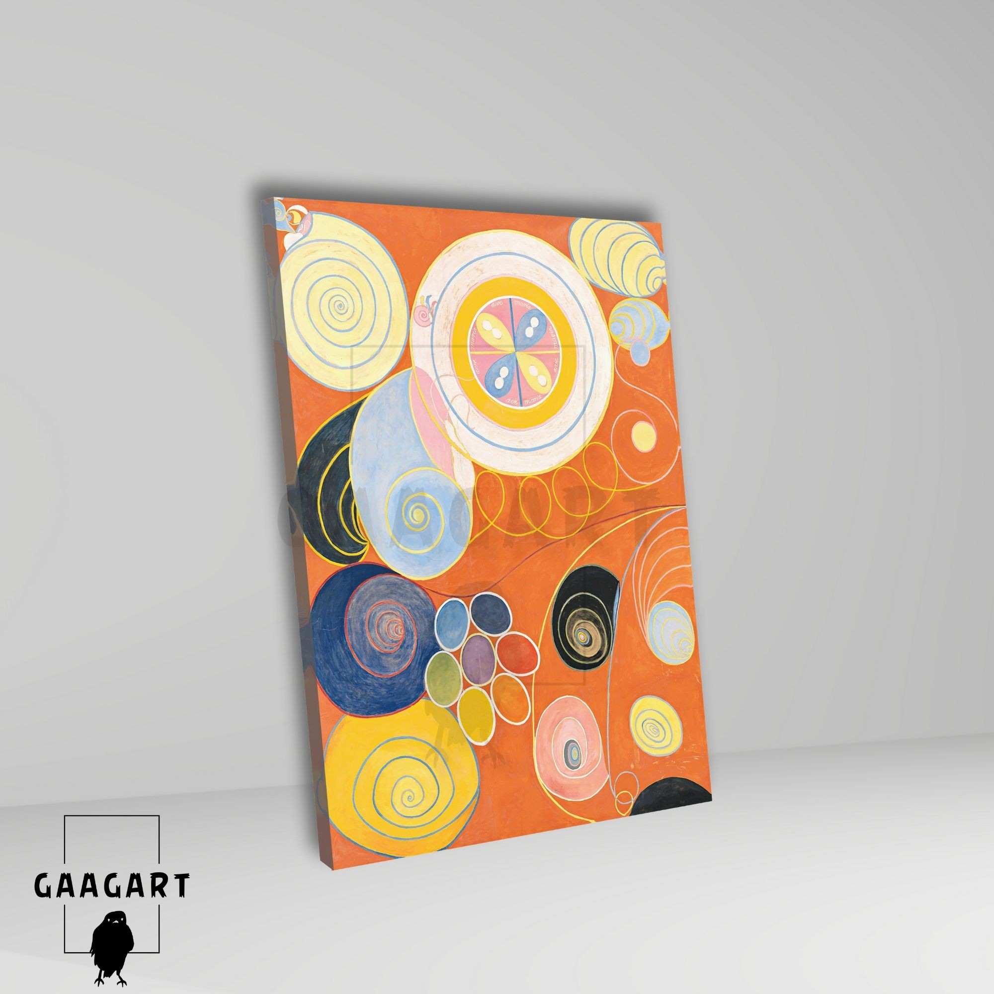 Tekli Dikey Kanvas Tablo Ünlü Eserler Hilma Af Klint The Ten Largest Youth