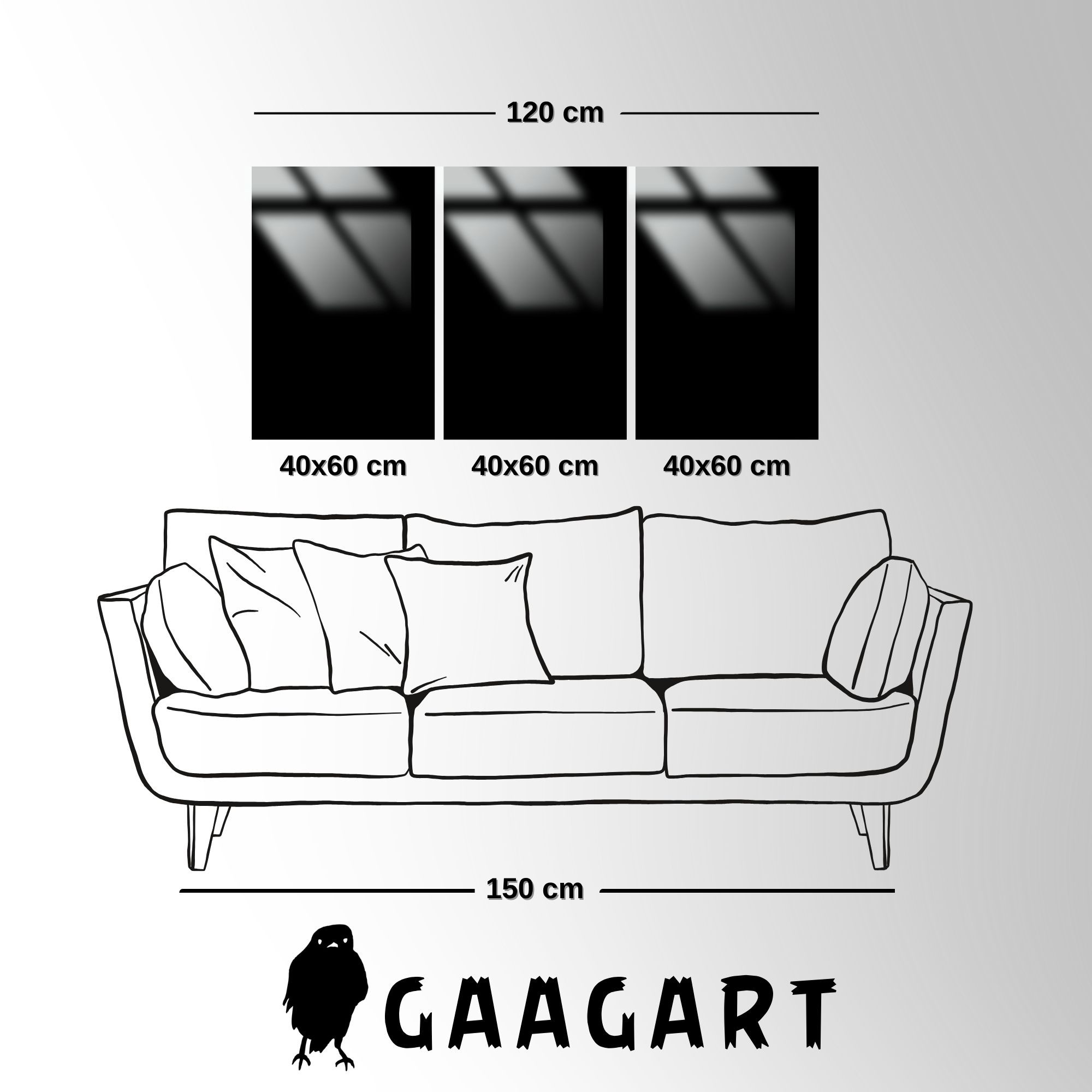 Temperli Gerçek Cam Tablo Seti Gri Beyaz Soyut Desenli Tasarım