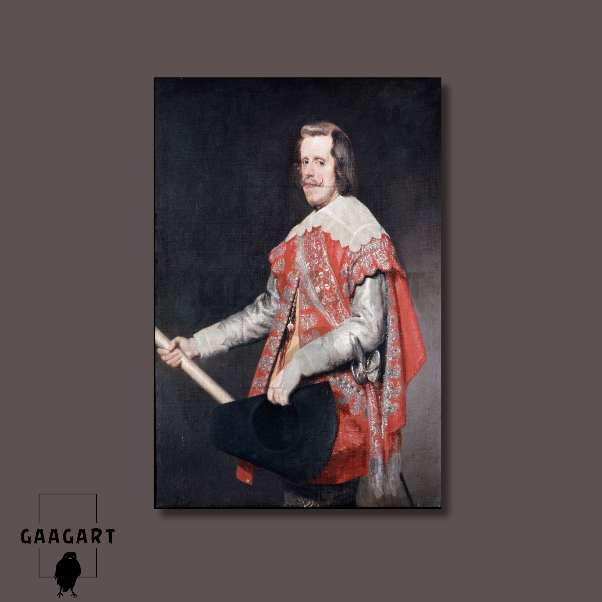 Tekli Dikey Kanvas Diego Velazquez Philip IV King Of Spain
