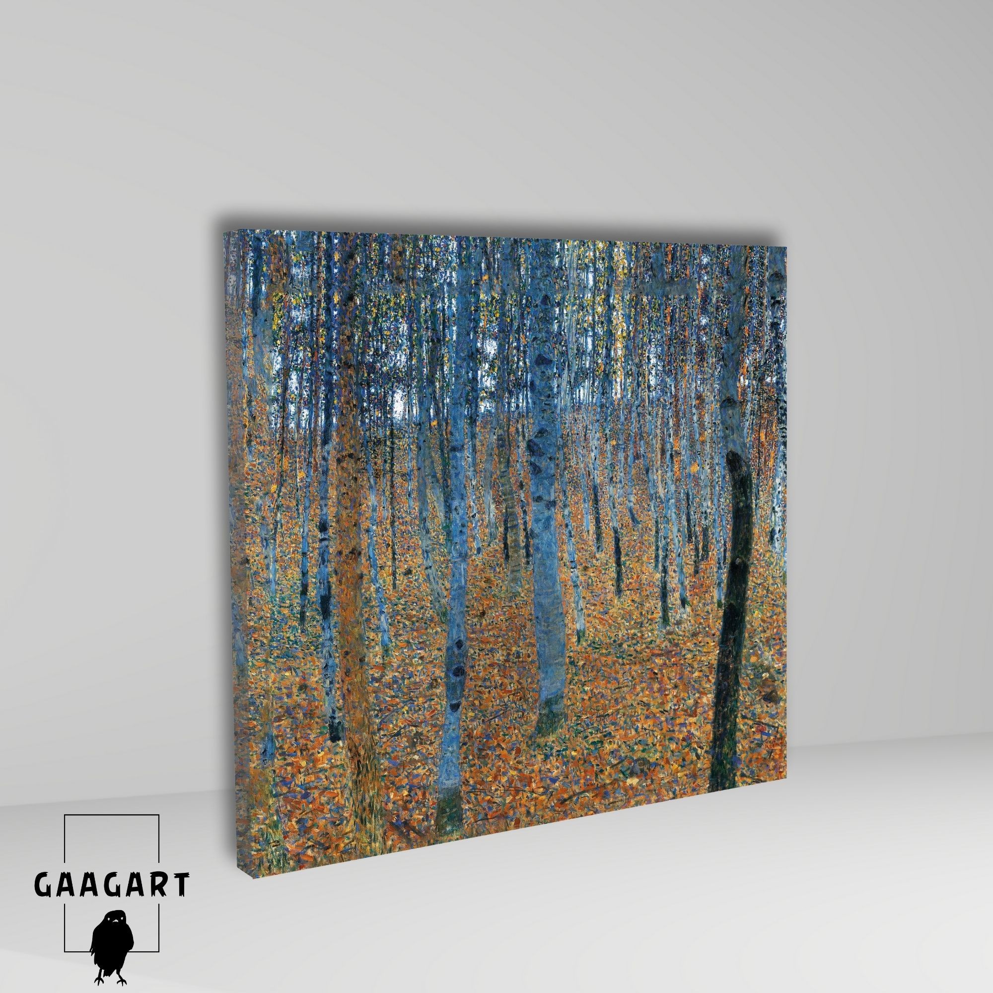 Kare Kanvas Tablo Ünlü Eserler Gustav Klimt-Beech Grove