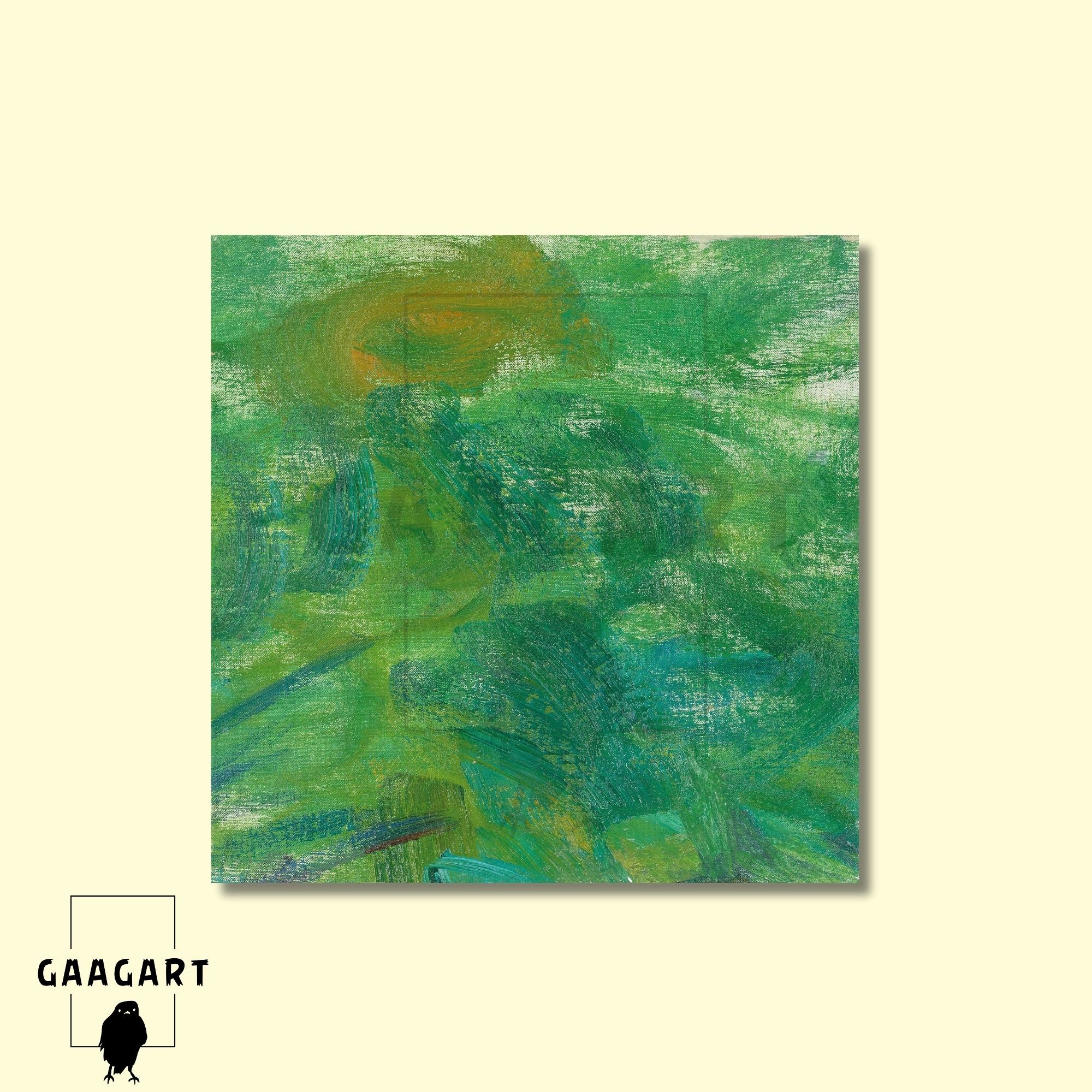 Kare Kanvas Tablo Ünlü Eserler Claude Monet Yeşil Nympheas Tablosu