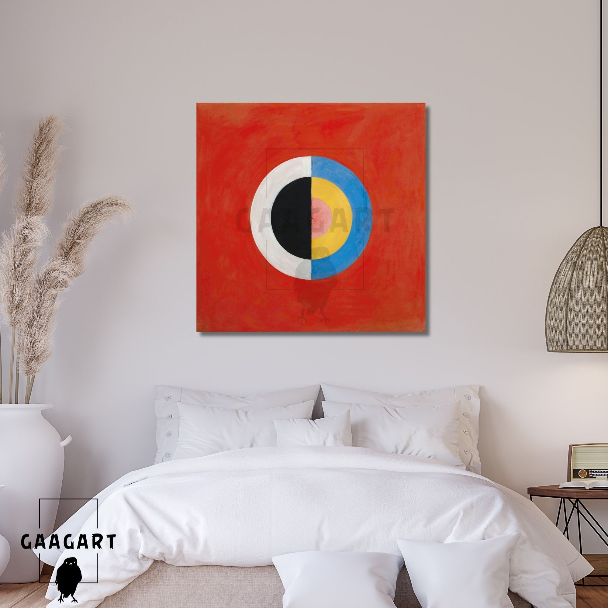 Kare Kanvas Tablo Ünlü Eserler Hilma af Klint-Group IX,SUW, No. 17. The Swan