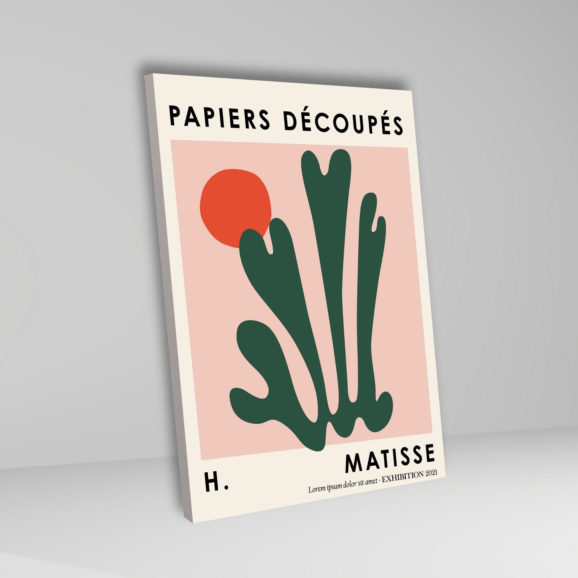 3'lü Kanvas Duvar Tablosu Papiers Henri Matisse Tasarımı