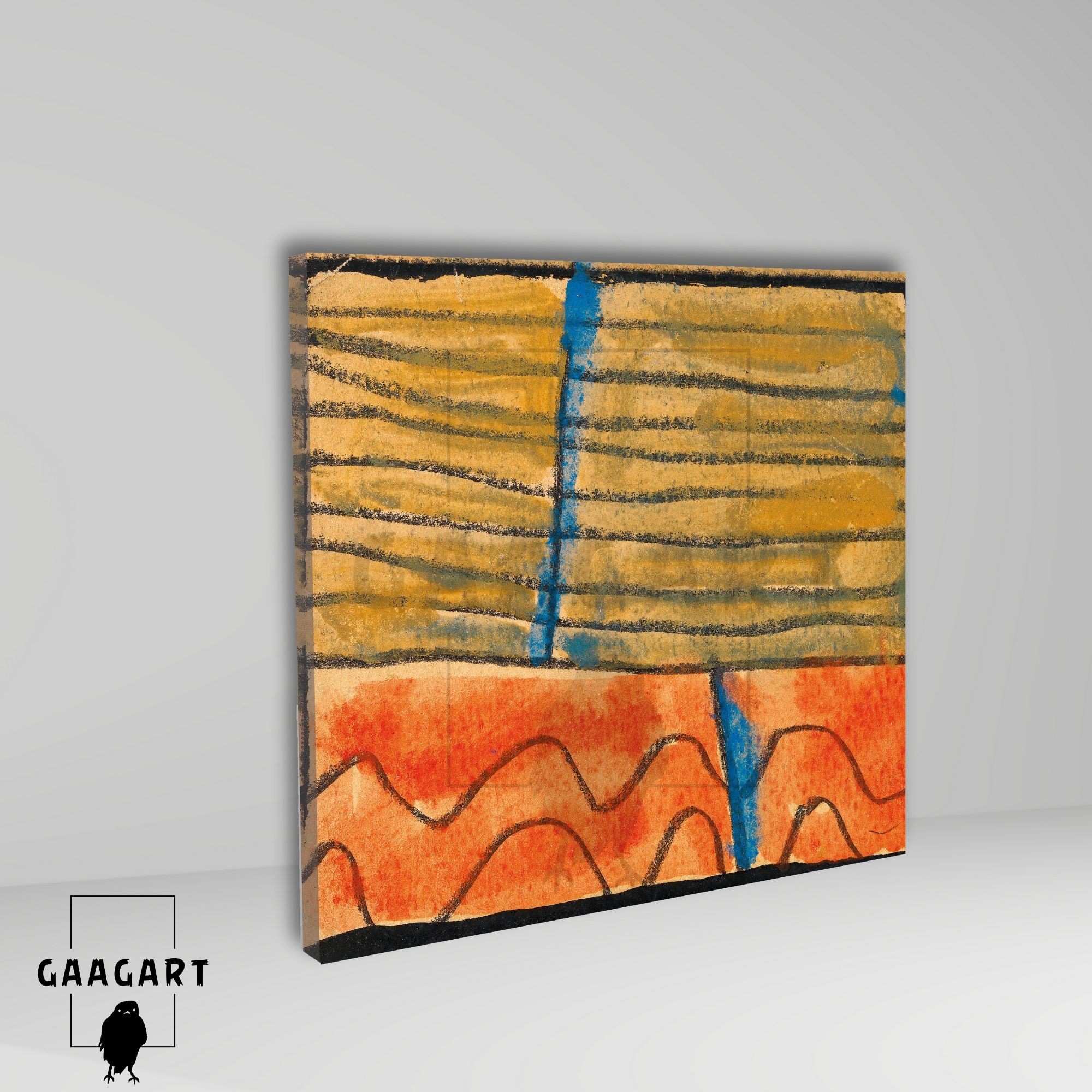 Kare Kanvas Tablo Ünlü Eserler Egon Schiele Abstrahierte Landschaft