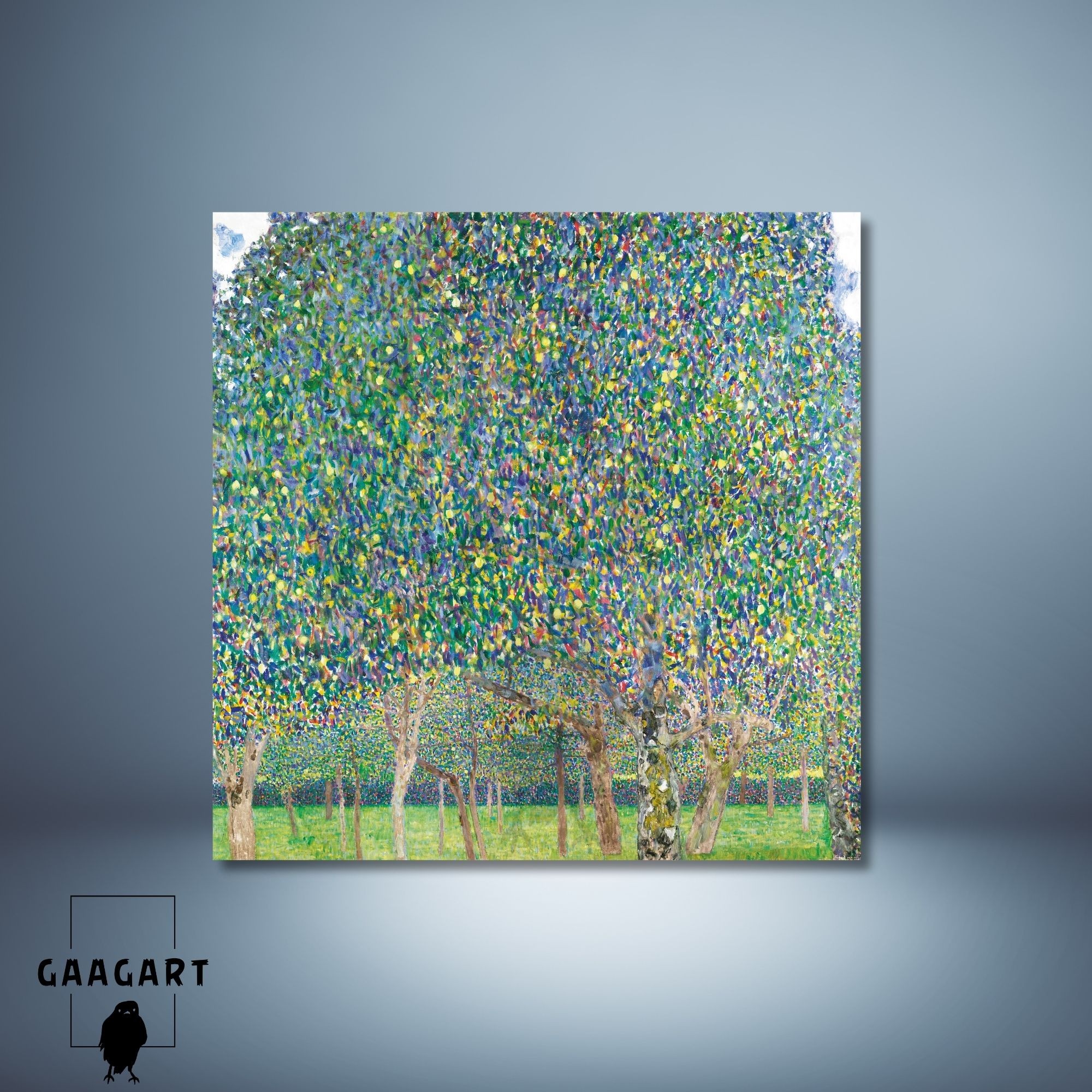Kare Kanvas Tablo Ünlü Eserler Gustav Klimt Armut Ağacı Tablosu