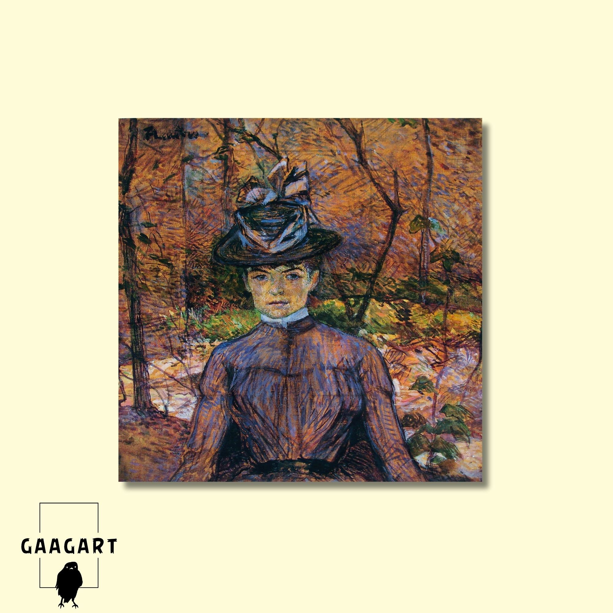 Kare Kanvas Ünlü Eserler Henri de Toulouse Lautrec Portrait de Suzanne Valadon