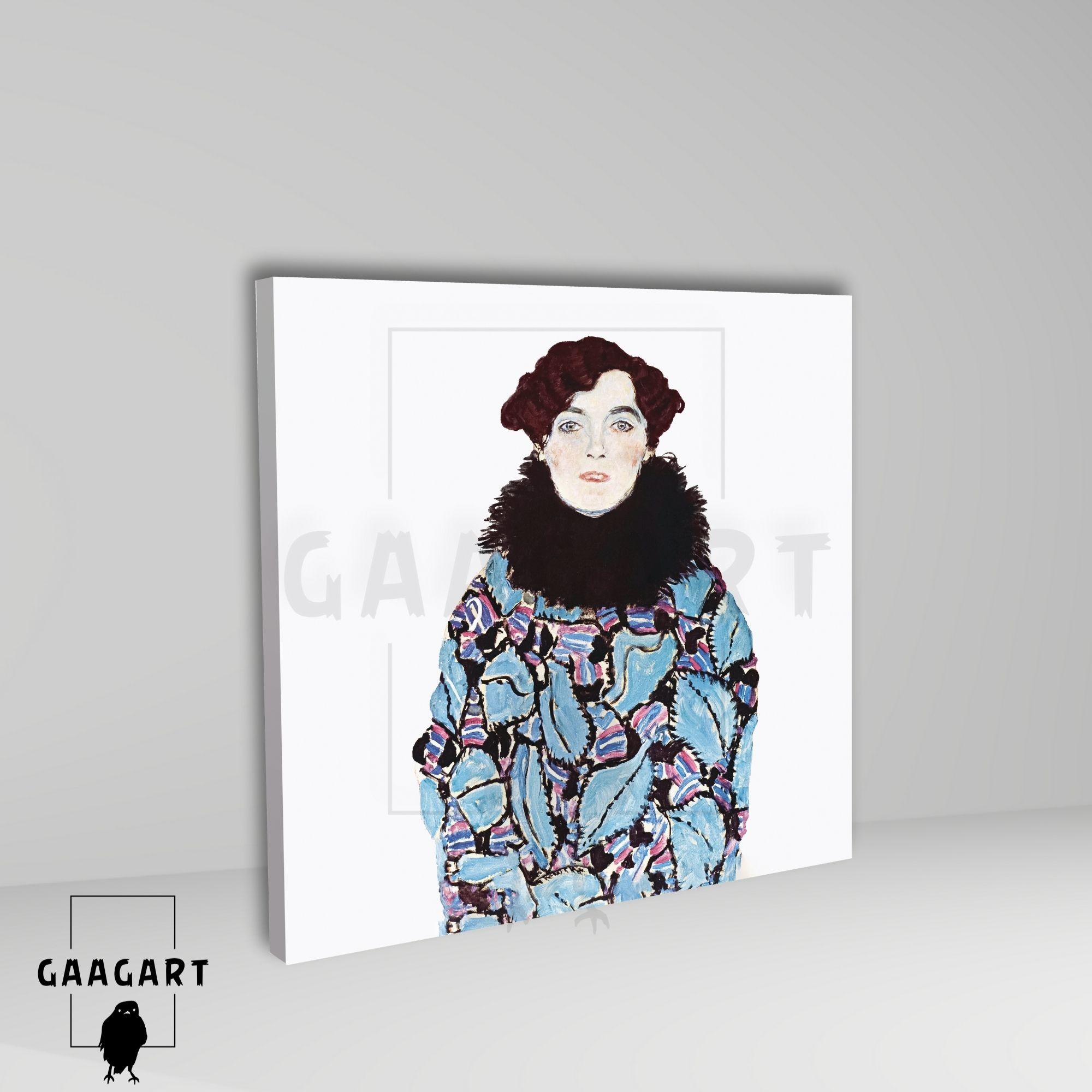 Kare Kanvas Tablo Ünlü Eserler Gustav Klimt Johanna Staude Portresi