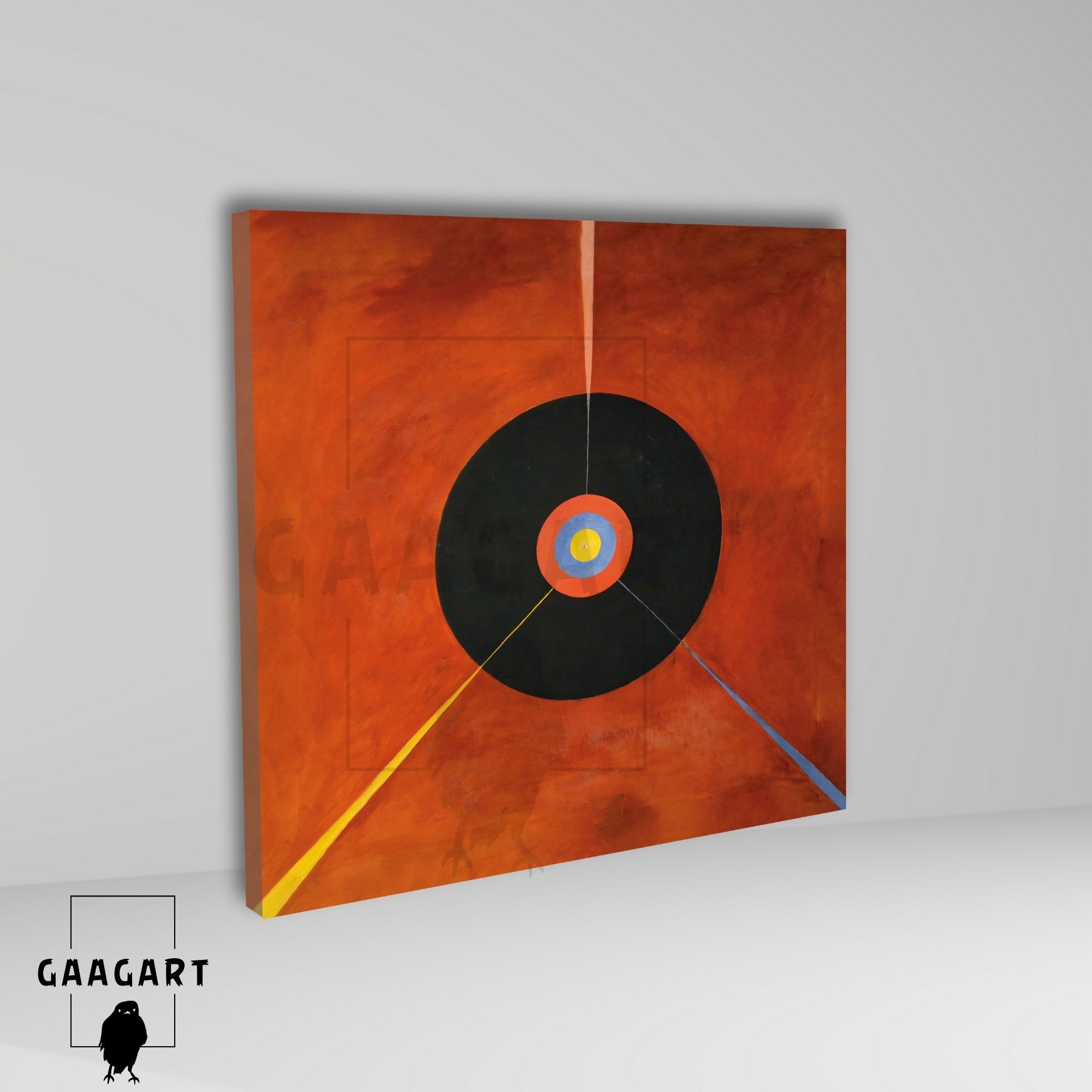 Kare Kanvas Tablo Ünlü Eserler Hilma af Klint The Swan No18