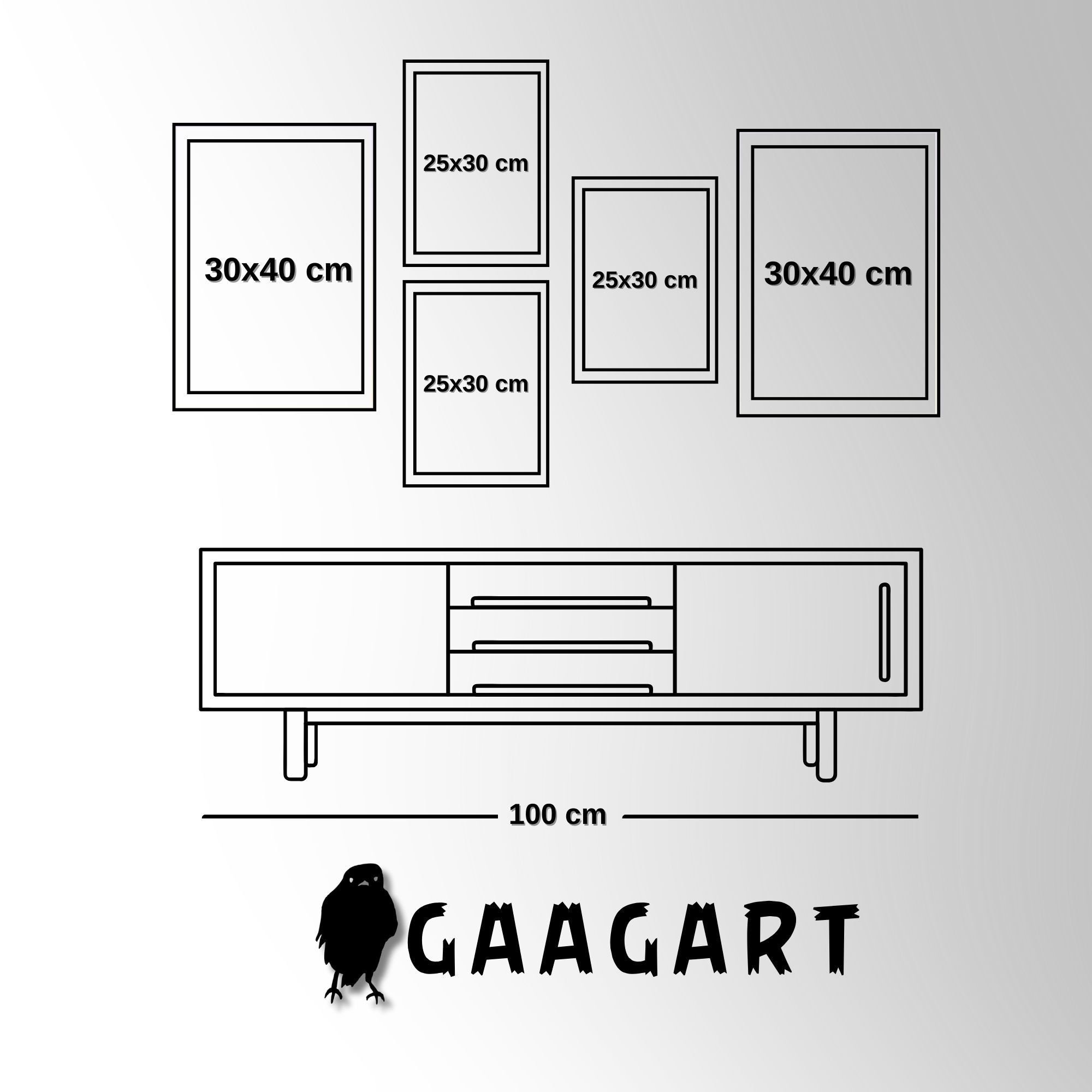 5 Parçalı Kanvas Dekoratif Tablo Soft Çizgisel Yeşil Tasarım