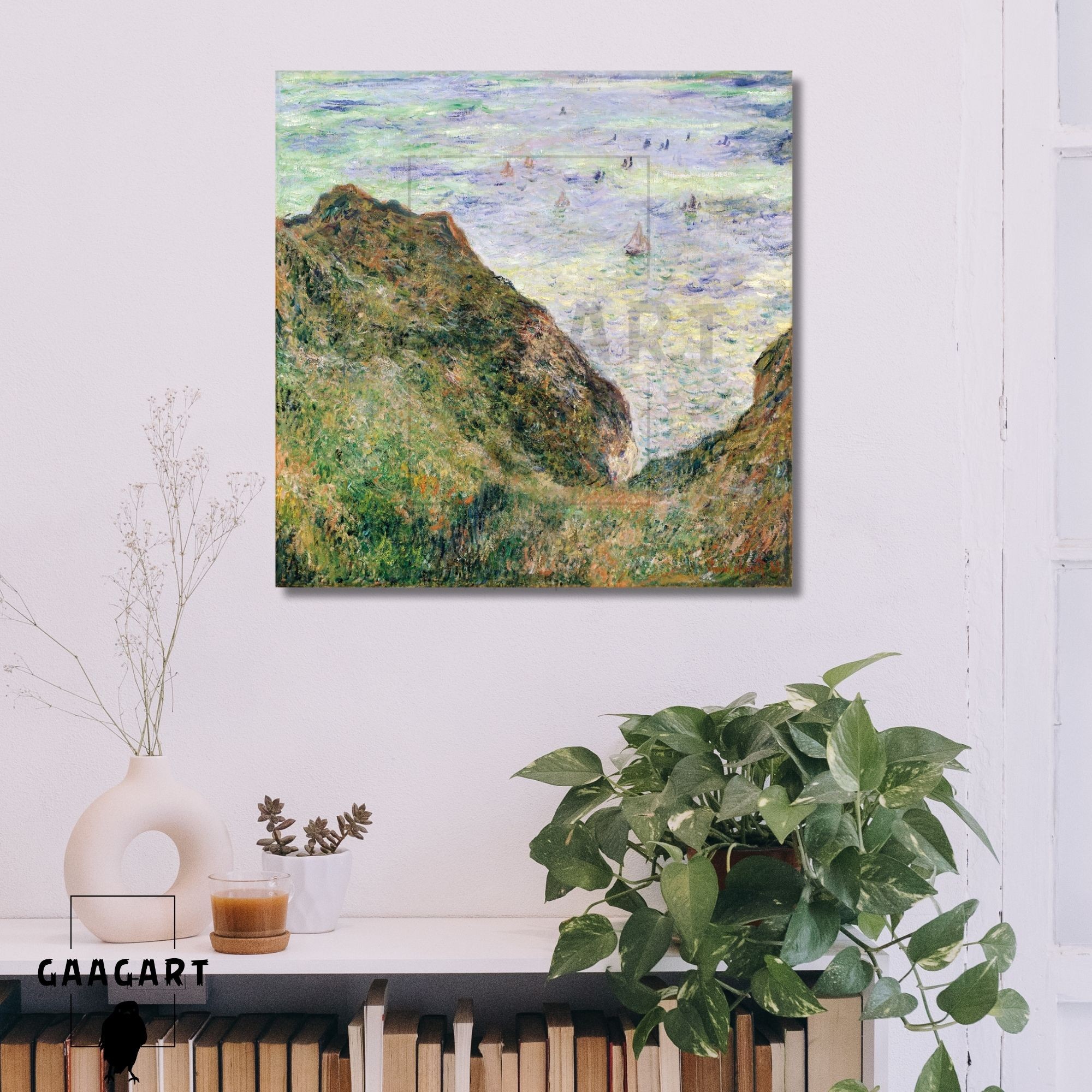 Kare Kanvas Tablo Ünlü Eserler Cloude Monet Over The Sea