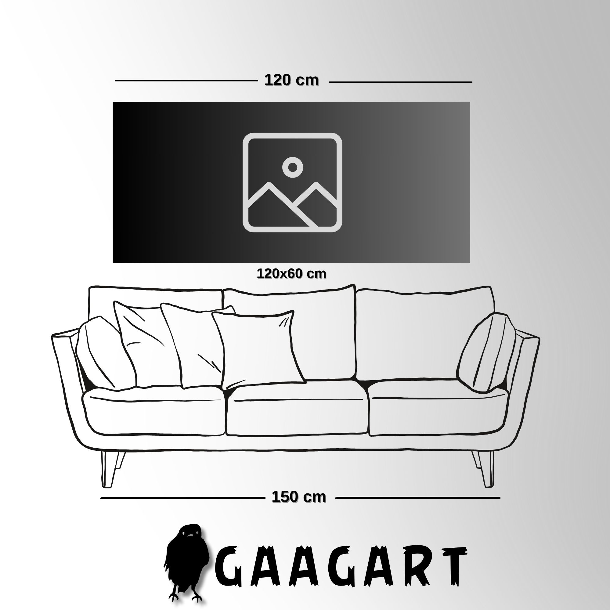 Panoramik Kanvas Duvar Tablosu Renkli Modern Çiçek Dalı