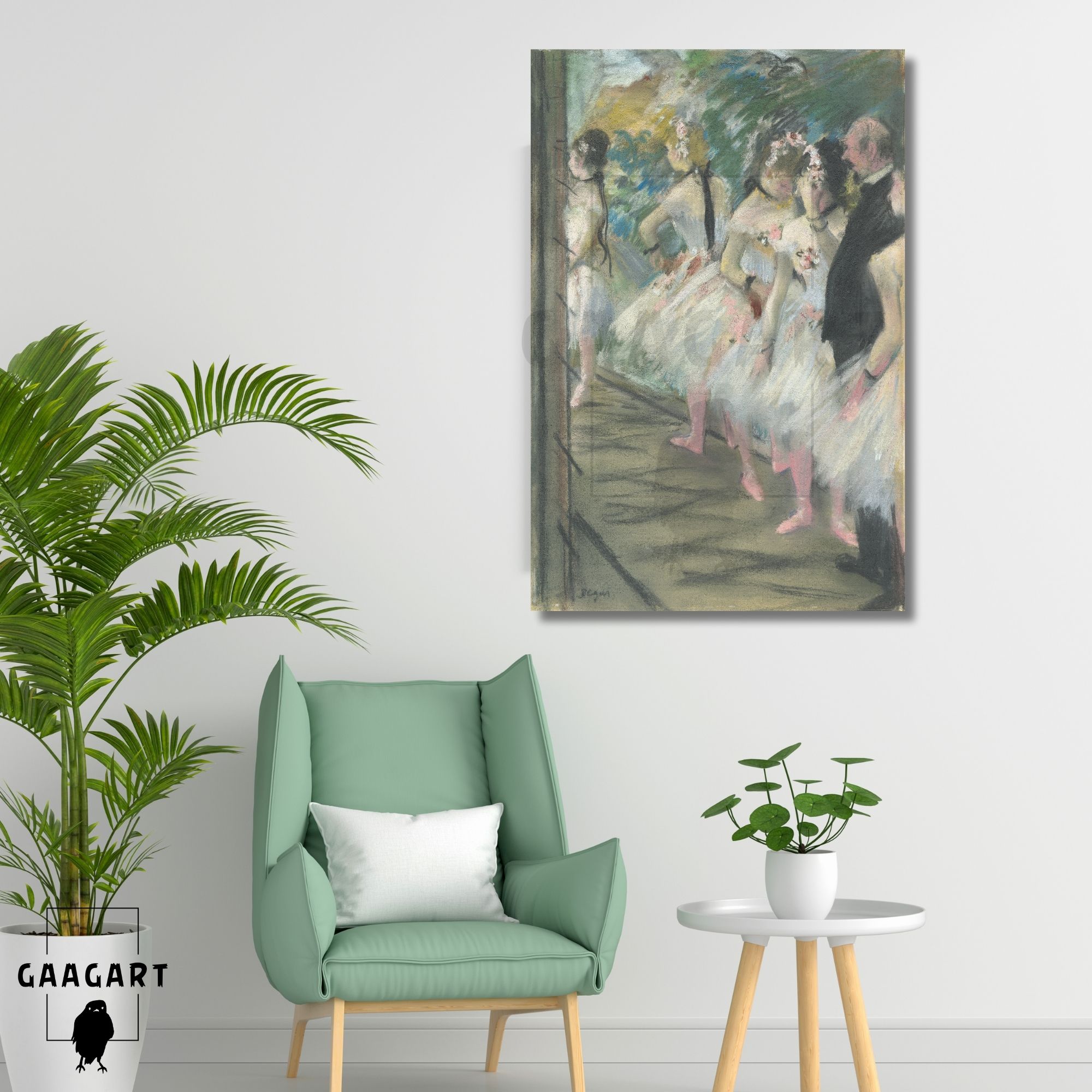 Tekli Dikey Kanvas Edgar Degas The Ballet