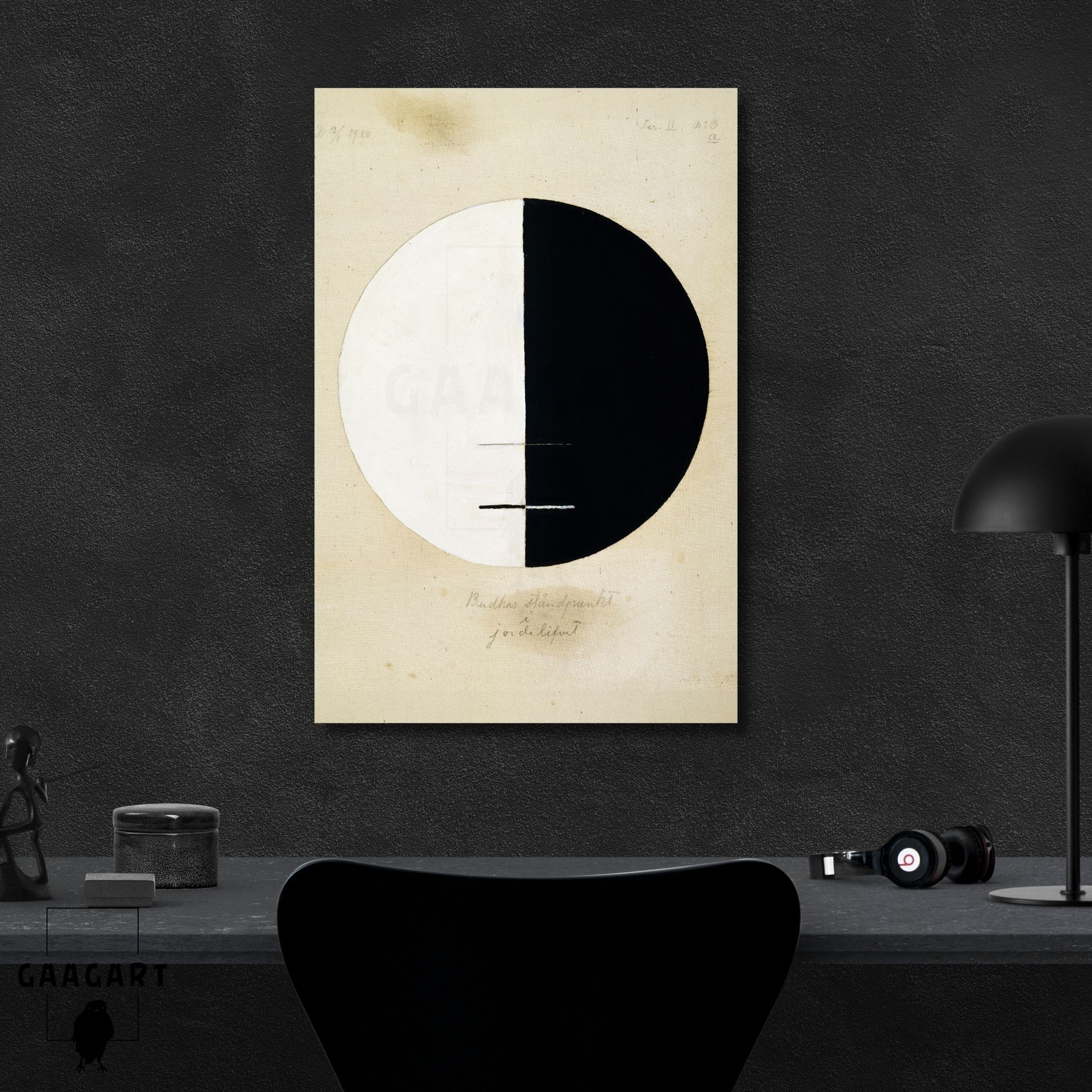 Tekli Dikey Kanvas Tablo Ünlü Eserler Hilma Af Klint Buddhas Standpoint