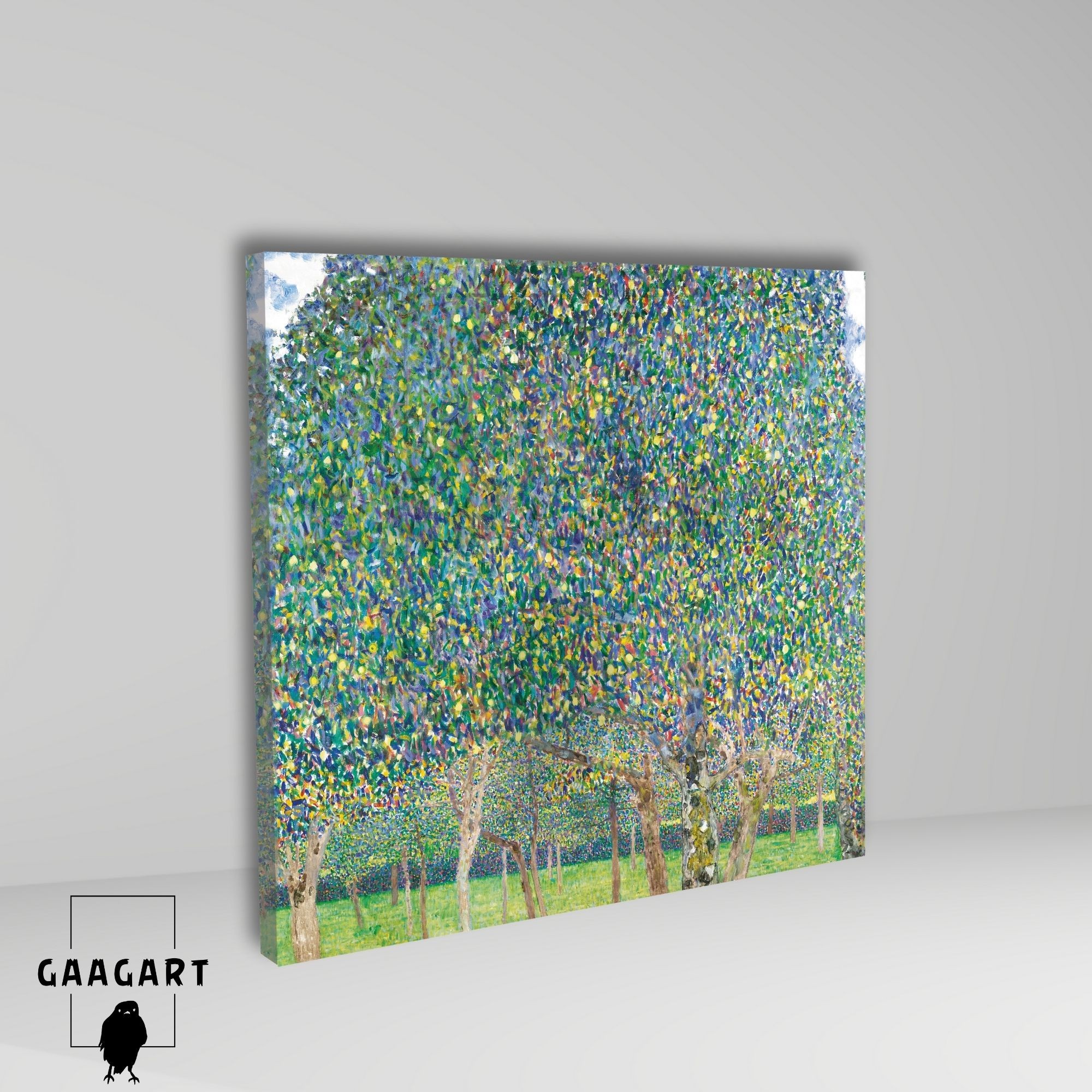 Kare Kanvas Tablo Ünlü Eserler Gustav Klimt Armut Ağacı Tablosu