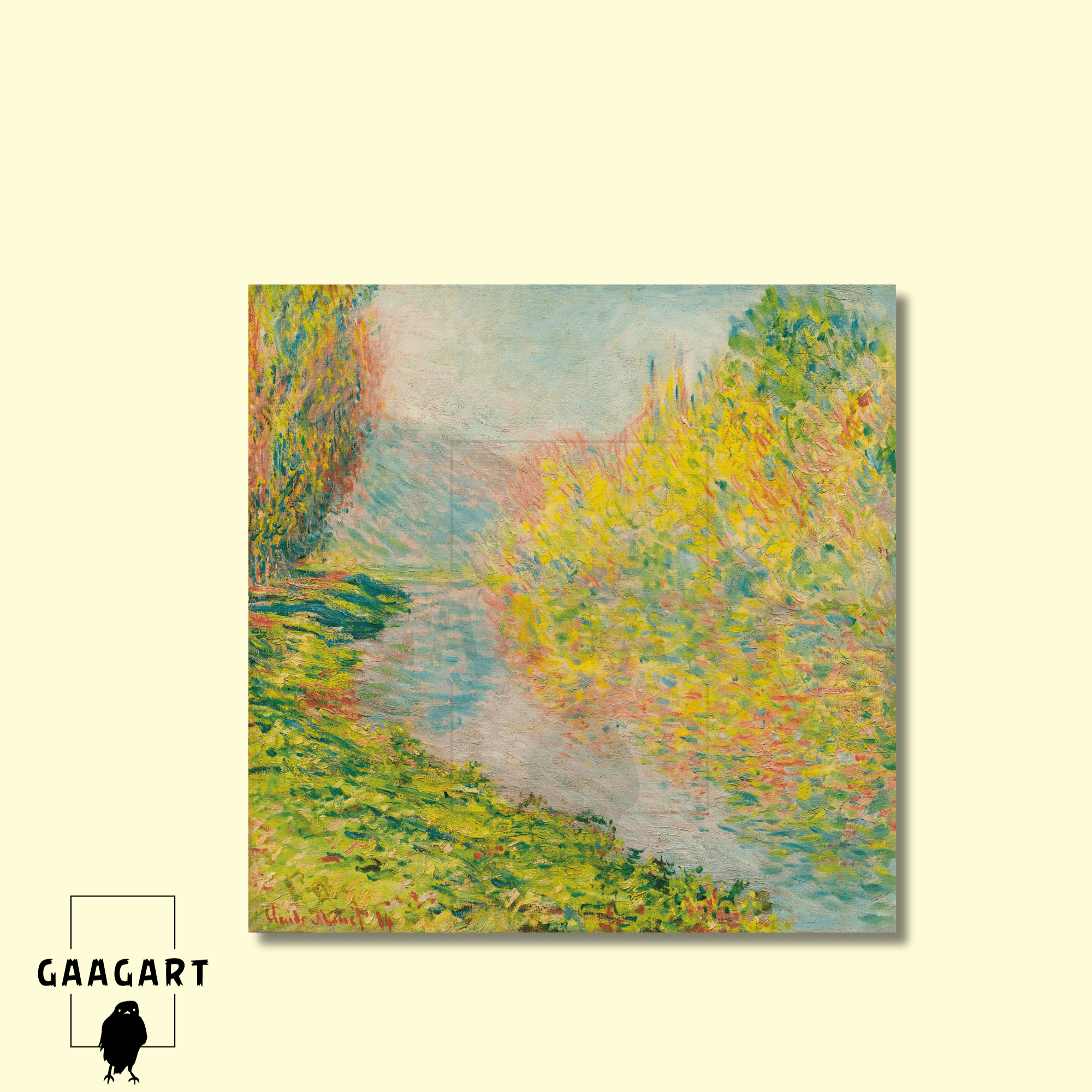 Kare Kanvas Ünlü Ressamlar Monet-Automne À Jeufosse (1884)