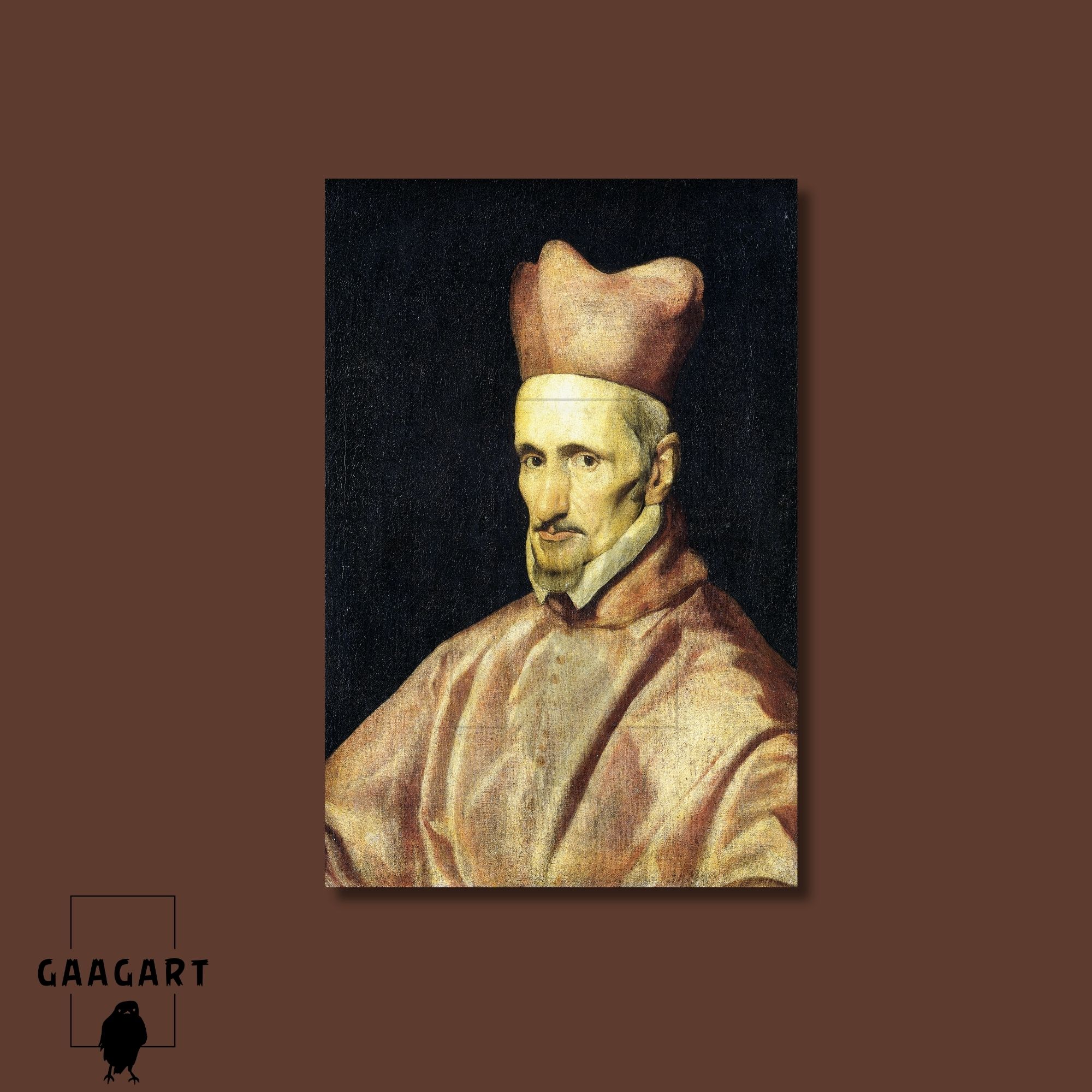 Tekli Dikey Kanvas Diego Velazquez Portrait Of Cardinal Gaspar